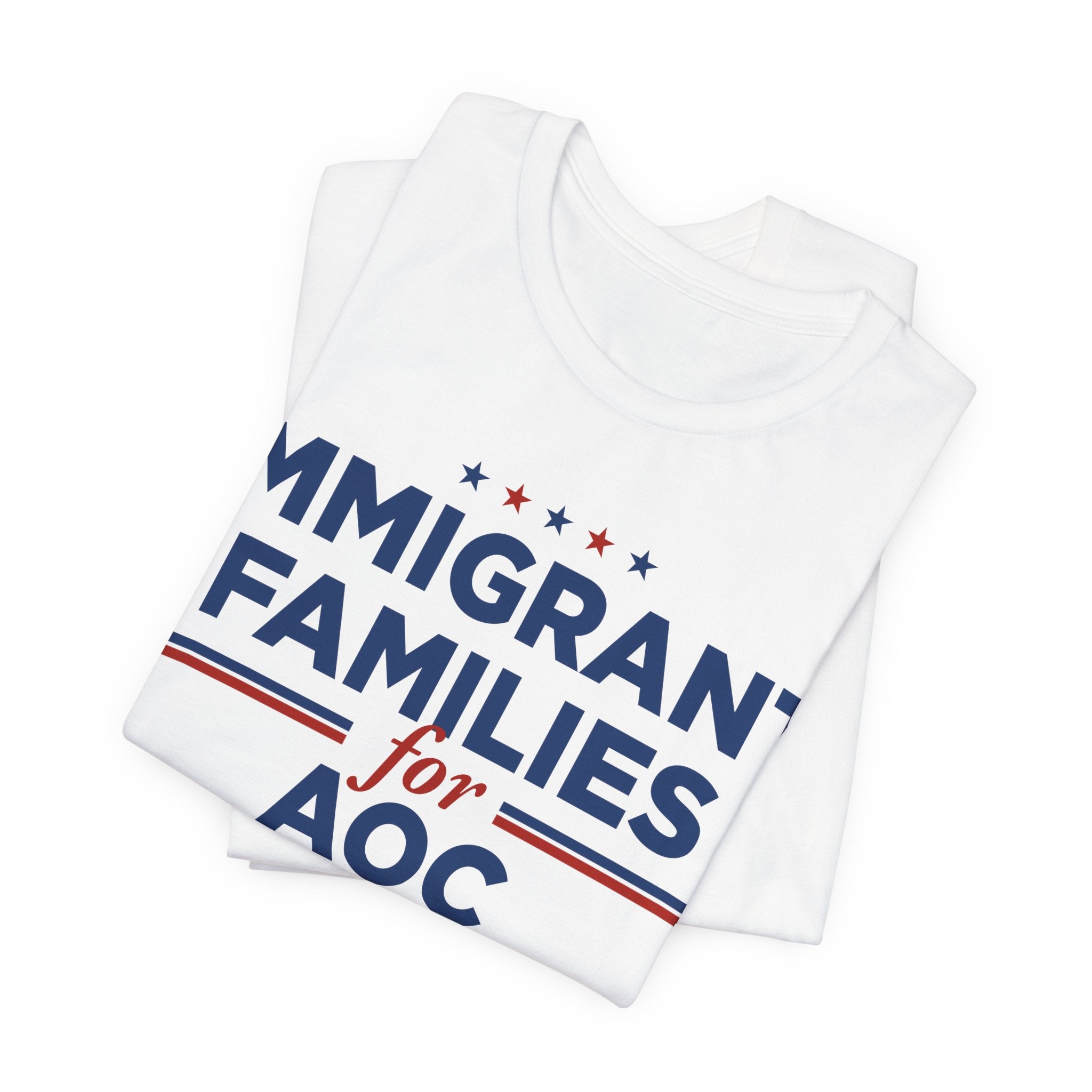 Immigrant Families for AOC for President Campaign T-Shirt 2028