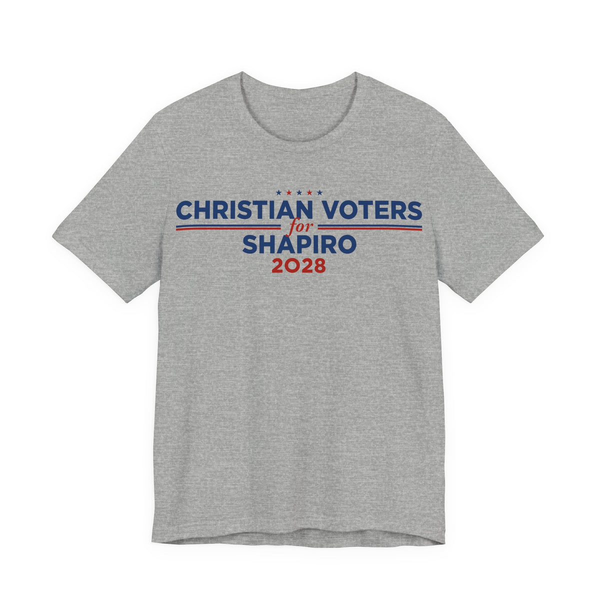 Christian Voters for Josh Shapiro for President Campaign T-Shirt 2028