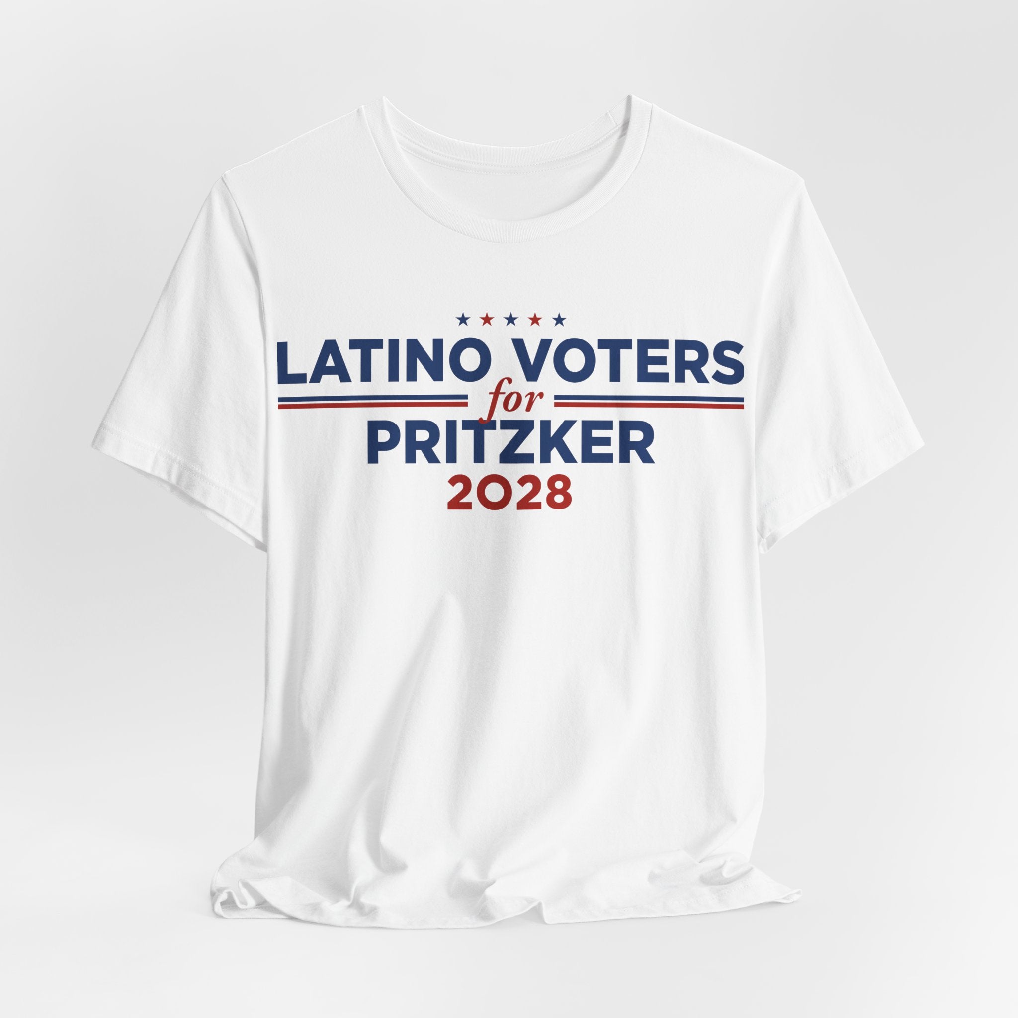 Latino Voters for J.B. Pritzker for President Campaign T-Shirt 2028