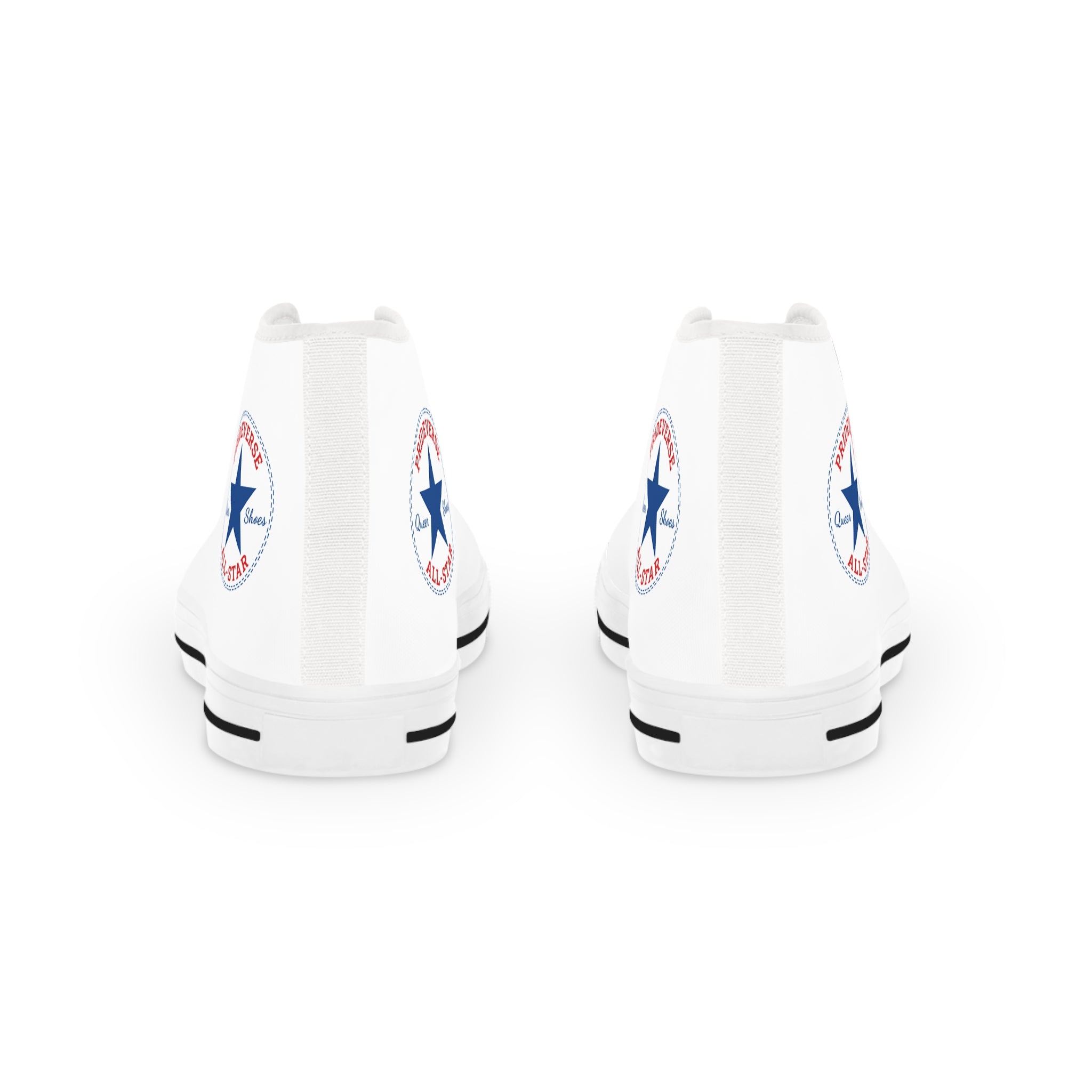 White Prideverse Men's High Top Sneakers