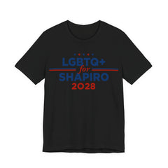 LGBTQ+ for Josh Shapiro for President Campaign T-Shirt 2028
