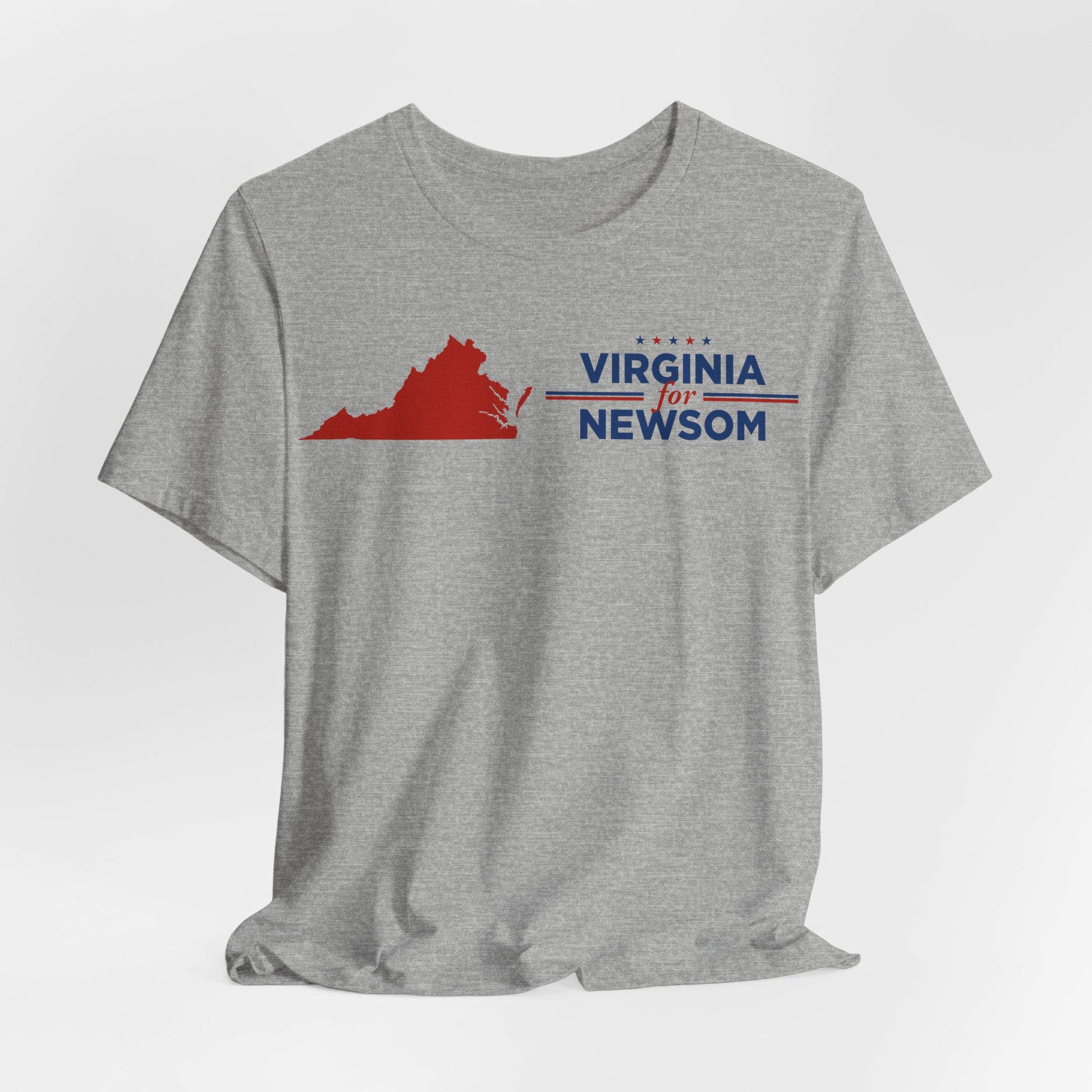 Virginia for Gavin Newsom for President Campaign T-Shirt 2028