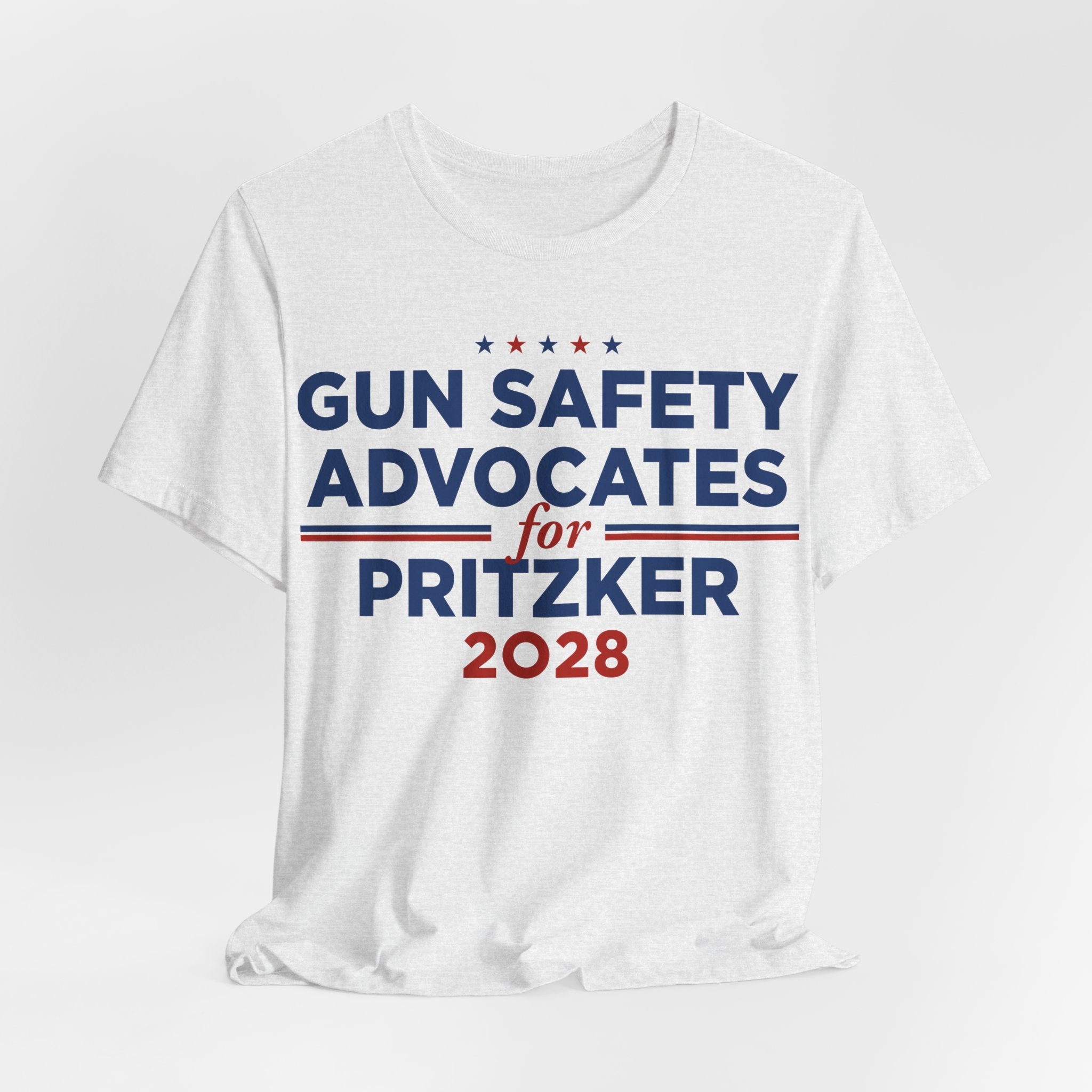 Gun Safety Advocates for J.B. Pritzker for President Campaign T-Shirt 2028