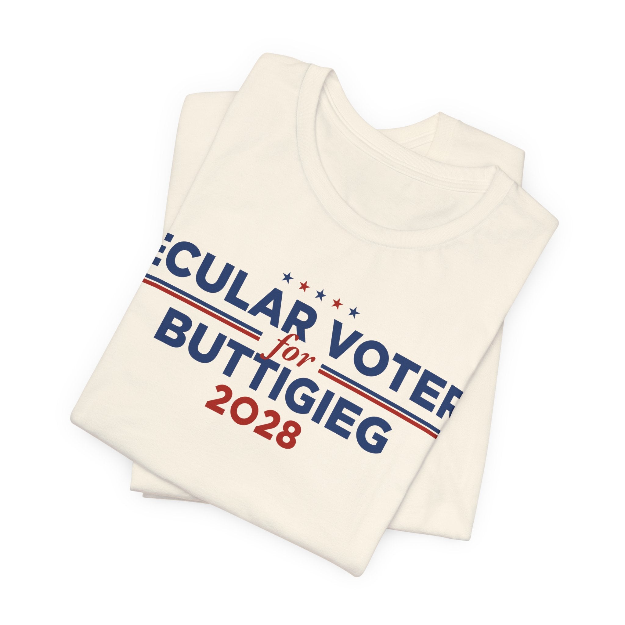 Secular Voters for Pete Buttigieg for President Campaign T-Shirt 2028