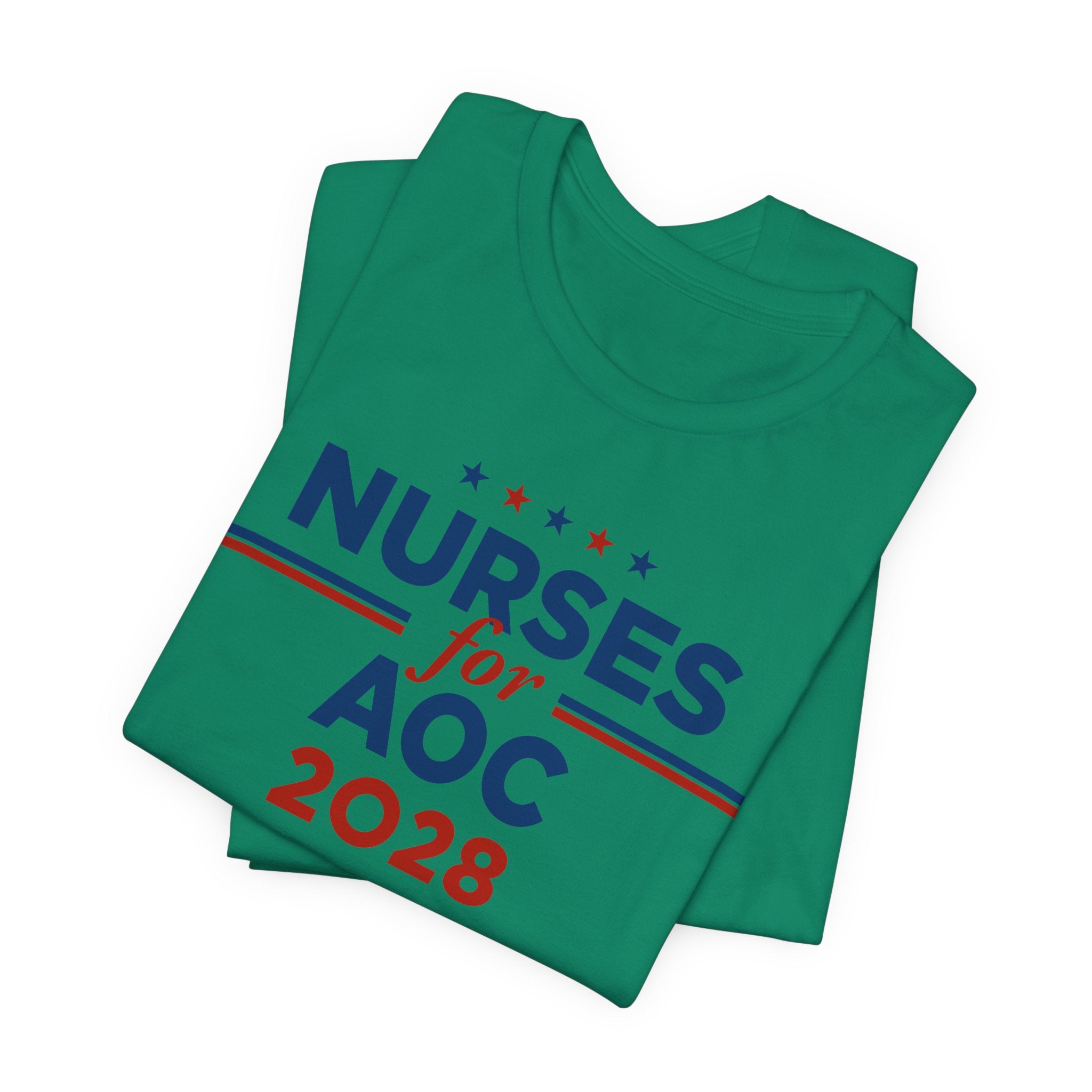 Nurses for AOC for President Campaign T-Shirt 2028