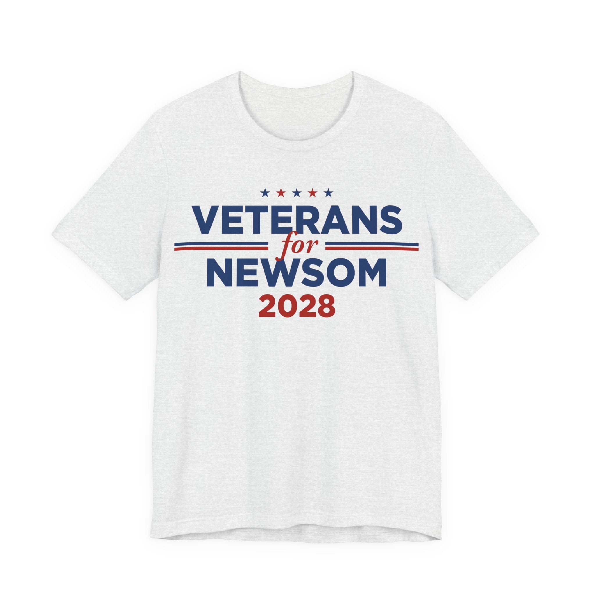 Veterans for Gavin Newsom for President Campaign T-Shirt 2028