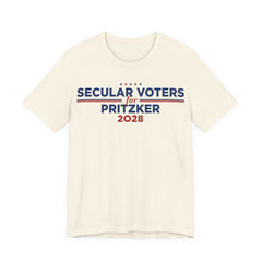 Secular Voters for J.B. Pritzker for President Campaign T-Shirt 2028
