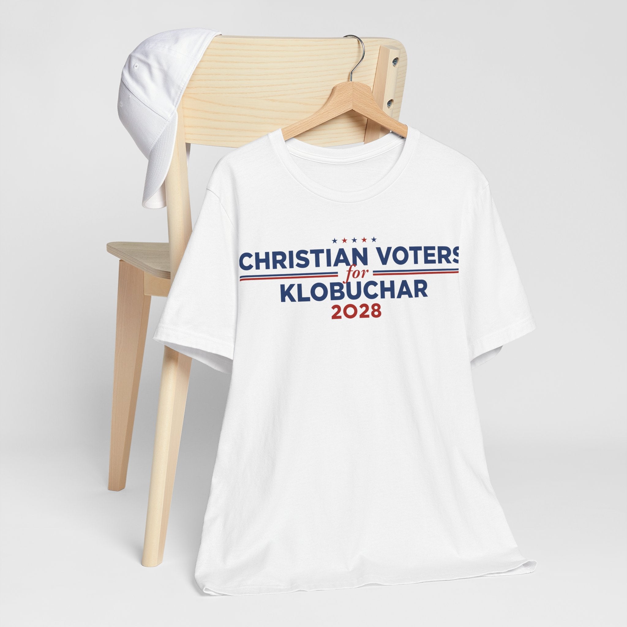 Christian Voters for Amy Klobuchar for President Campaign T-Shirt 2028