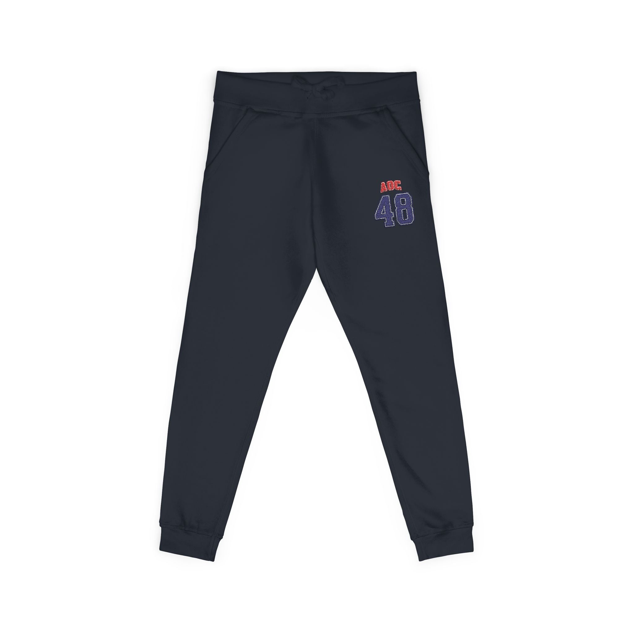 Embroidered Team AOC for 48th President Fleece Sweatpants — Casual Cozy Joggers