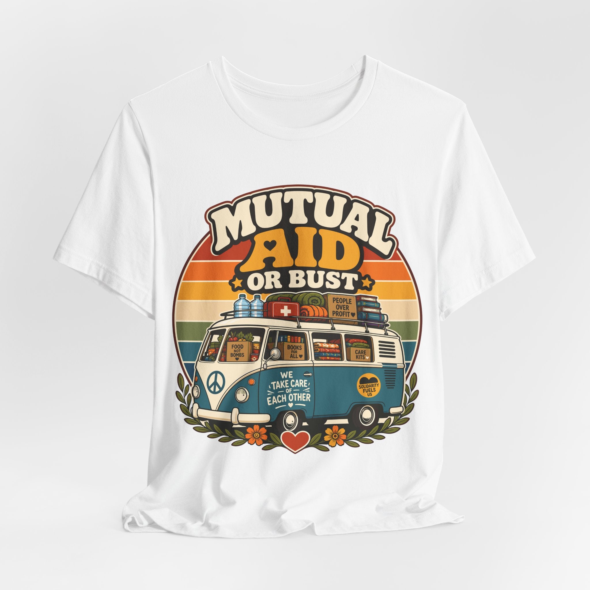 Community Care Caravan T-Shirt | Mutual Aid Progressive Graphic Tee