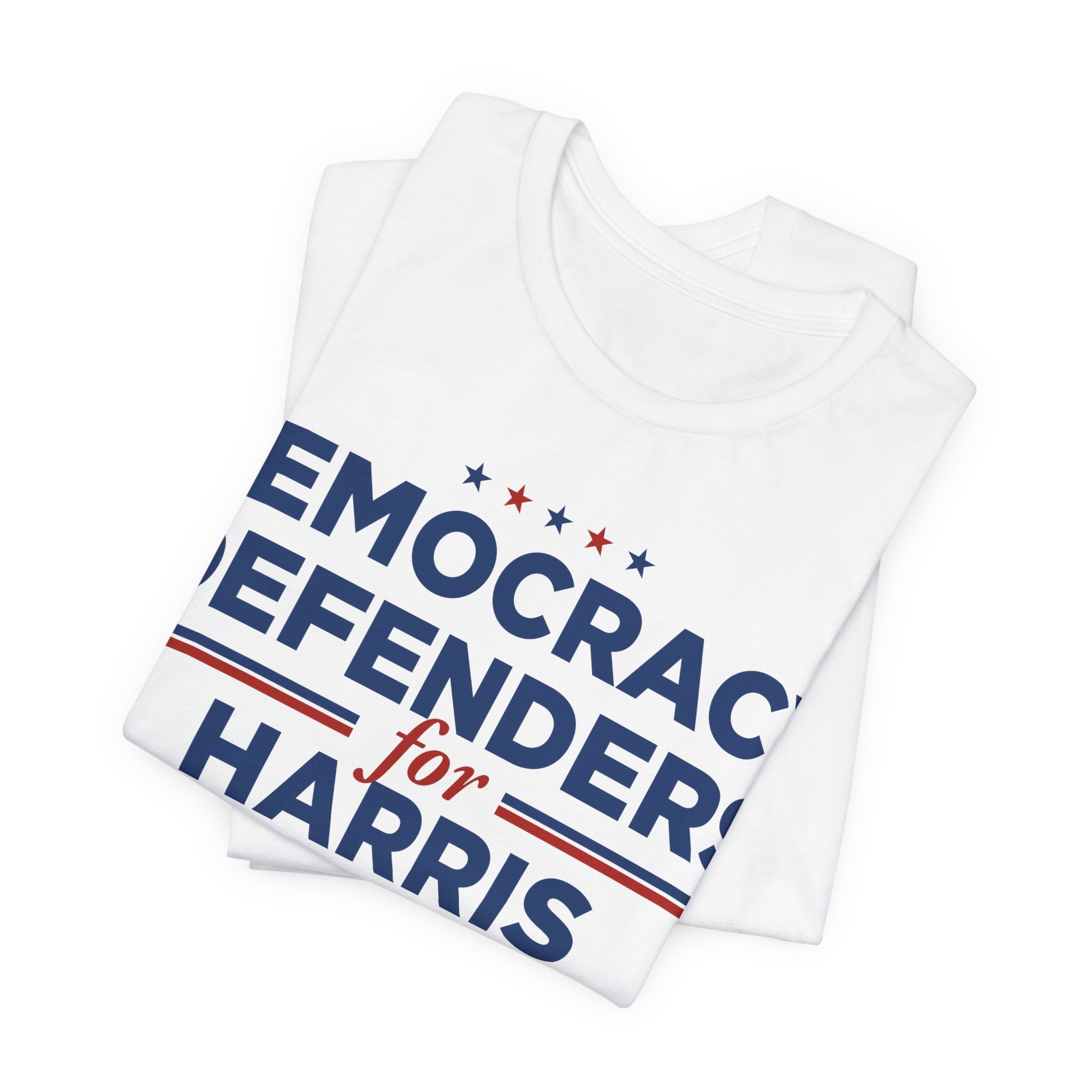 Democracy Defenders for Harris 2028 T-Shirt | Bella+Canvas 3001 Political Graphic Tee
