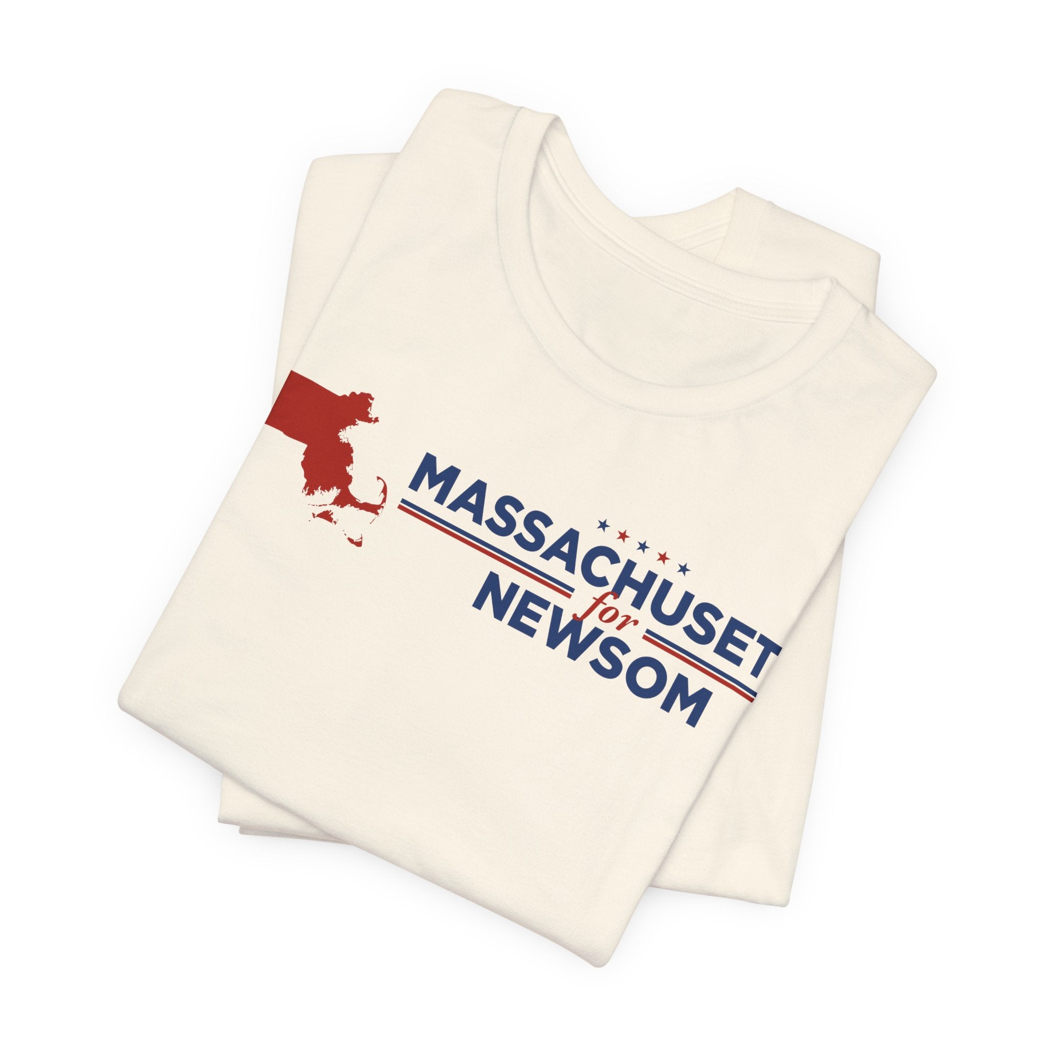 Massachusetts for Gavin Newsom for President Campaign T-Shirt 2028