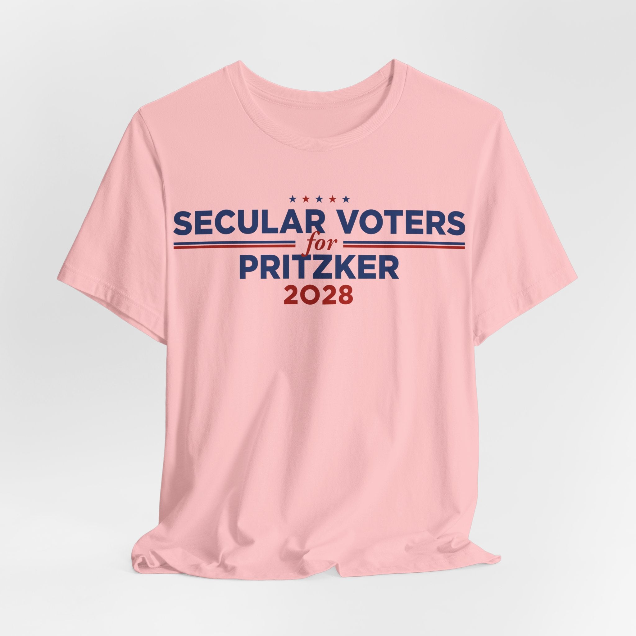 Secular Voters for J.B. Pritzker for President Campaign T-Shirt 2028