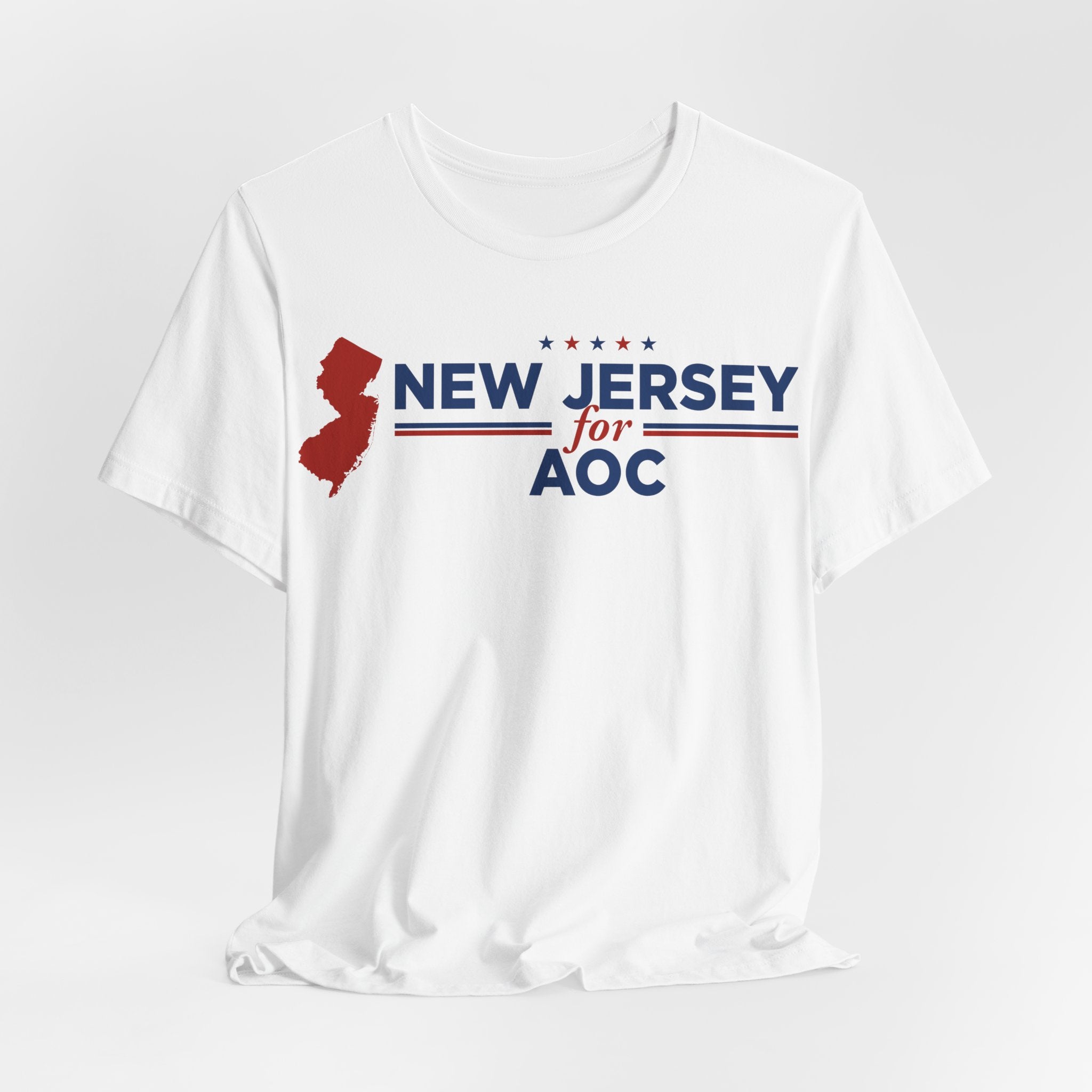 New Jersey for AOC for President Campaign T-Shirt 2028