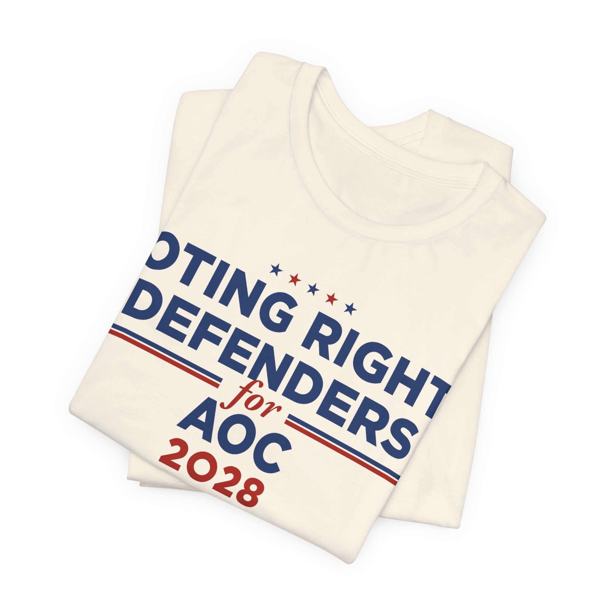Voting Right Defenders for AOC for President Campaign T-Shirt 2028