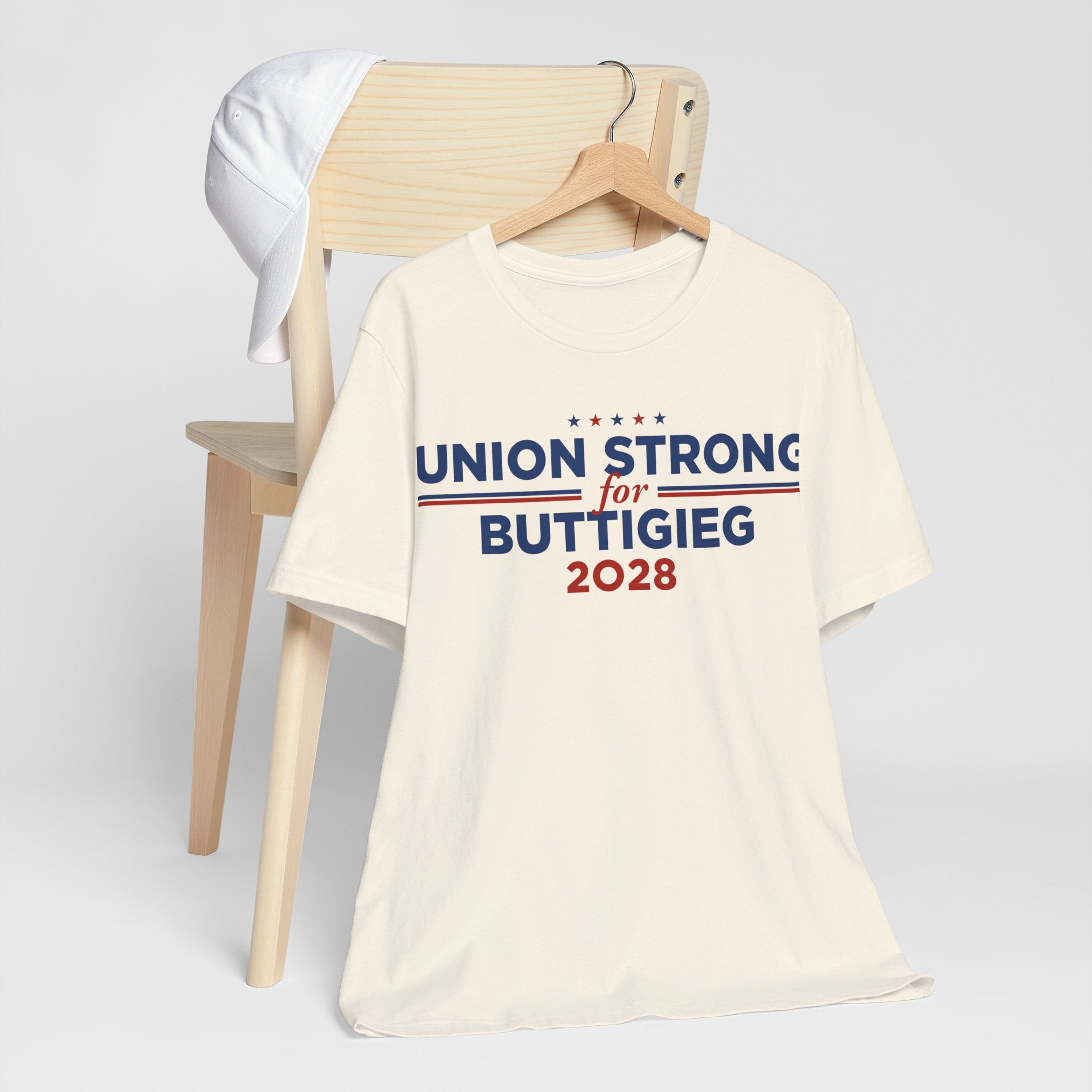 Union Strong for Pete Buttigieg for President Campaign T-Shirt 2028