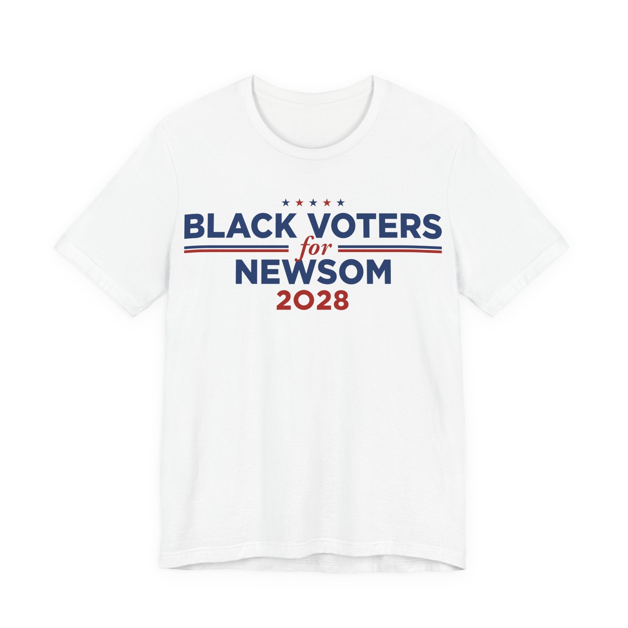 Black Voters for Gavin Newsom Campaign T-Shirt for President 2028