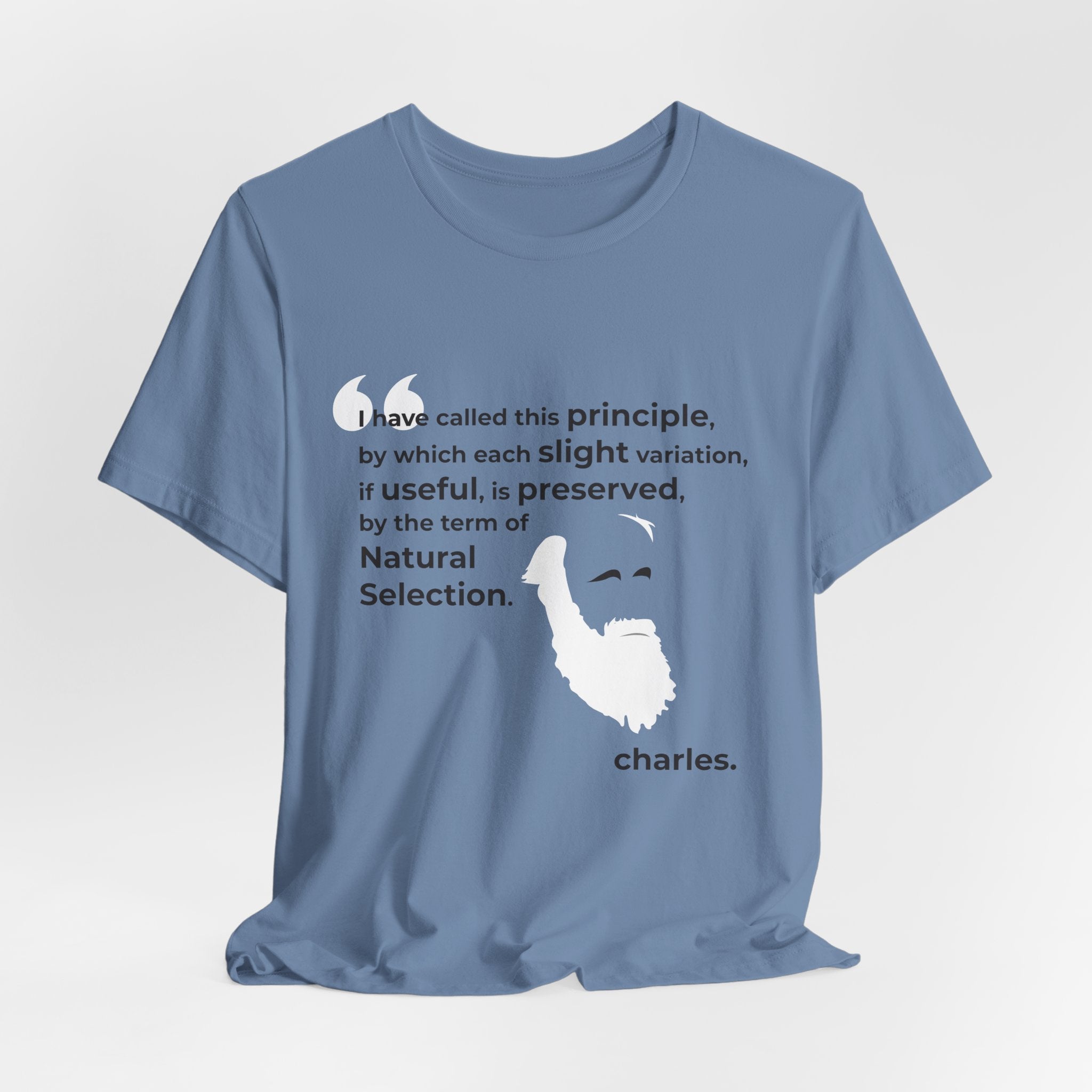 Charles Darwin Natural Selection Unisex Jersey Short Sleeve T-Shirt - Science Enthusiast