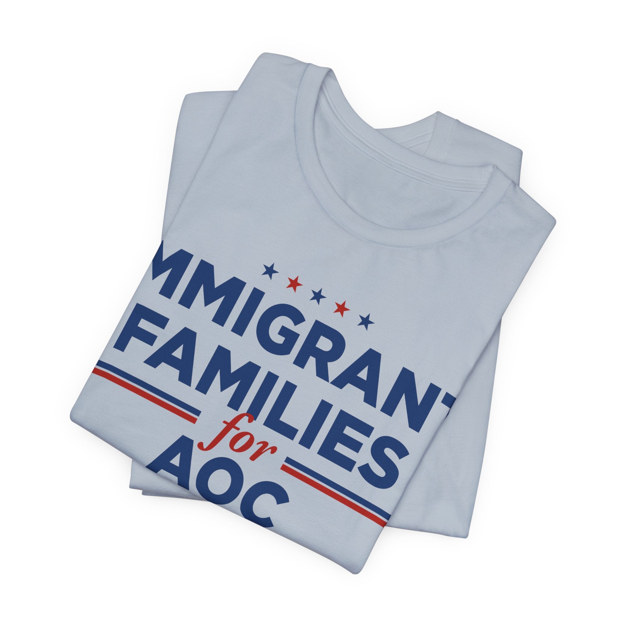 Immigrant Families for AOC for President Campaign T-Shirt 2028
