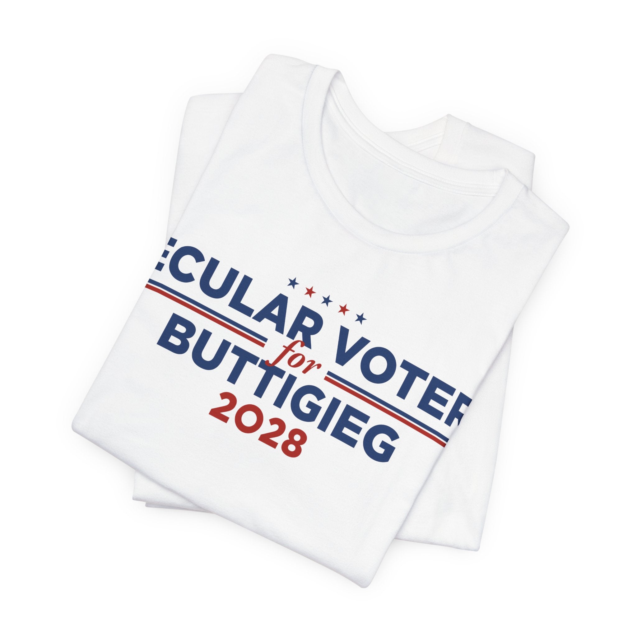 Secular Voters for Pete Buttigieg for President Campaign T-Shirt 2028