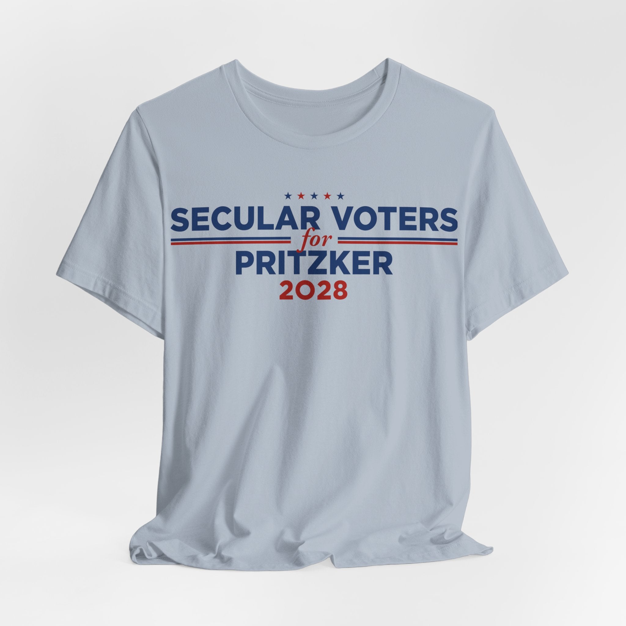 Secular Voters for J.B. Pritzker for President Campaign T-Shirt 2028