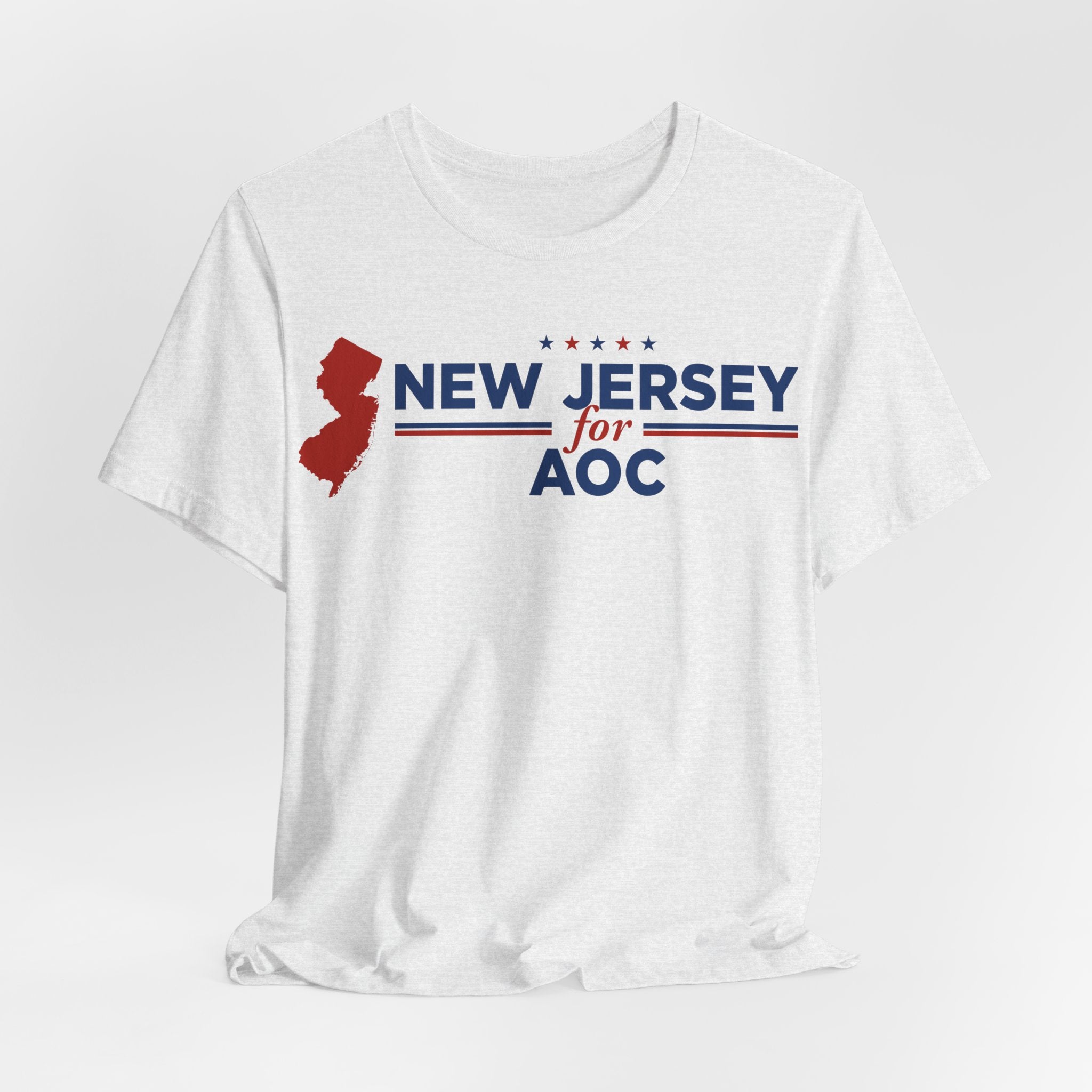 New Jersey for AOC for President Campaign T-Shirt 2028