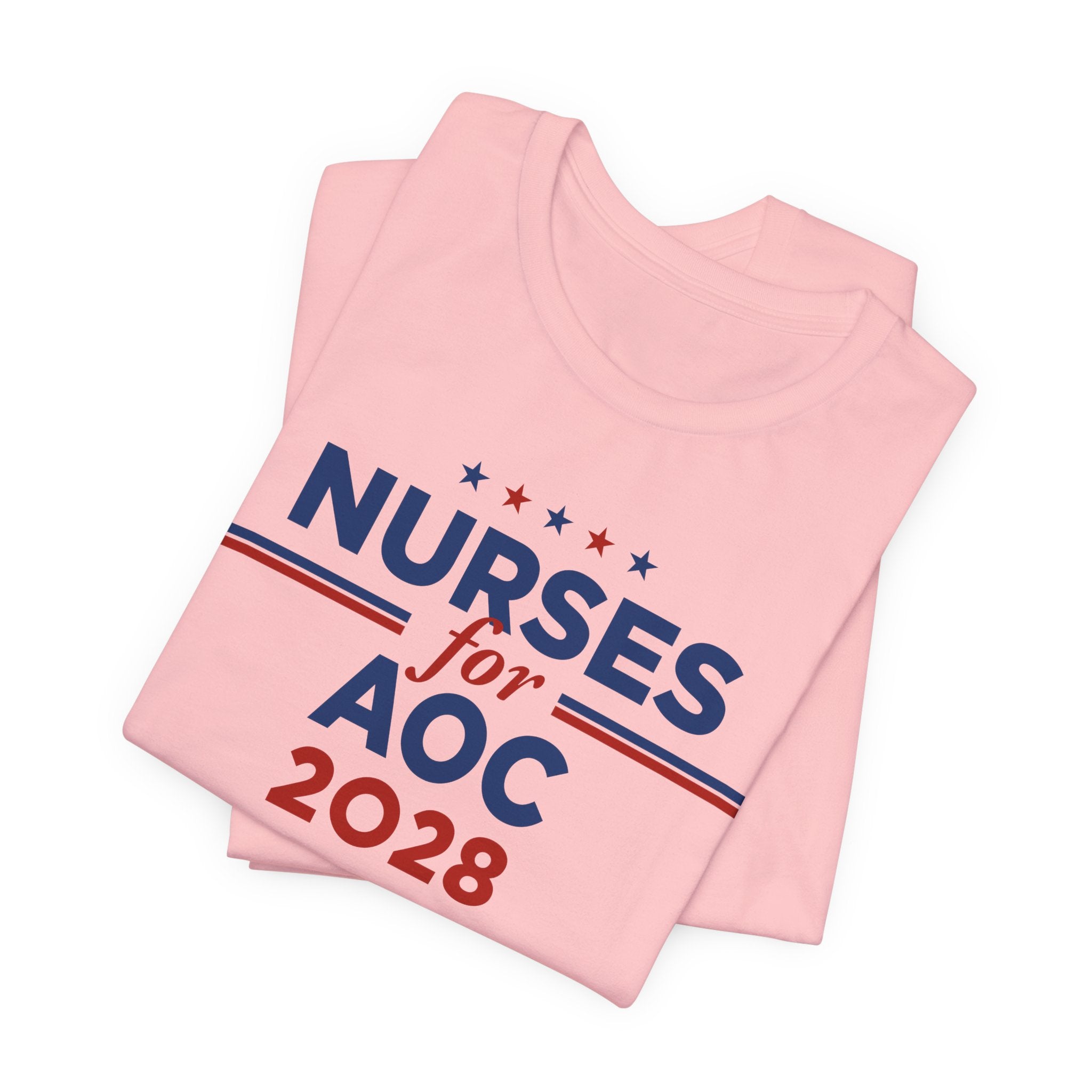 Nurses for AOC for President Campaign T-Shirt 2028