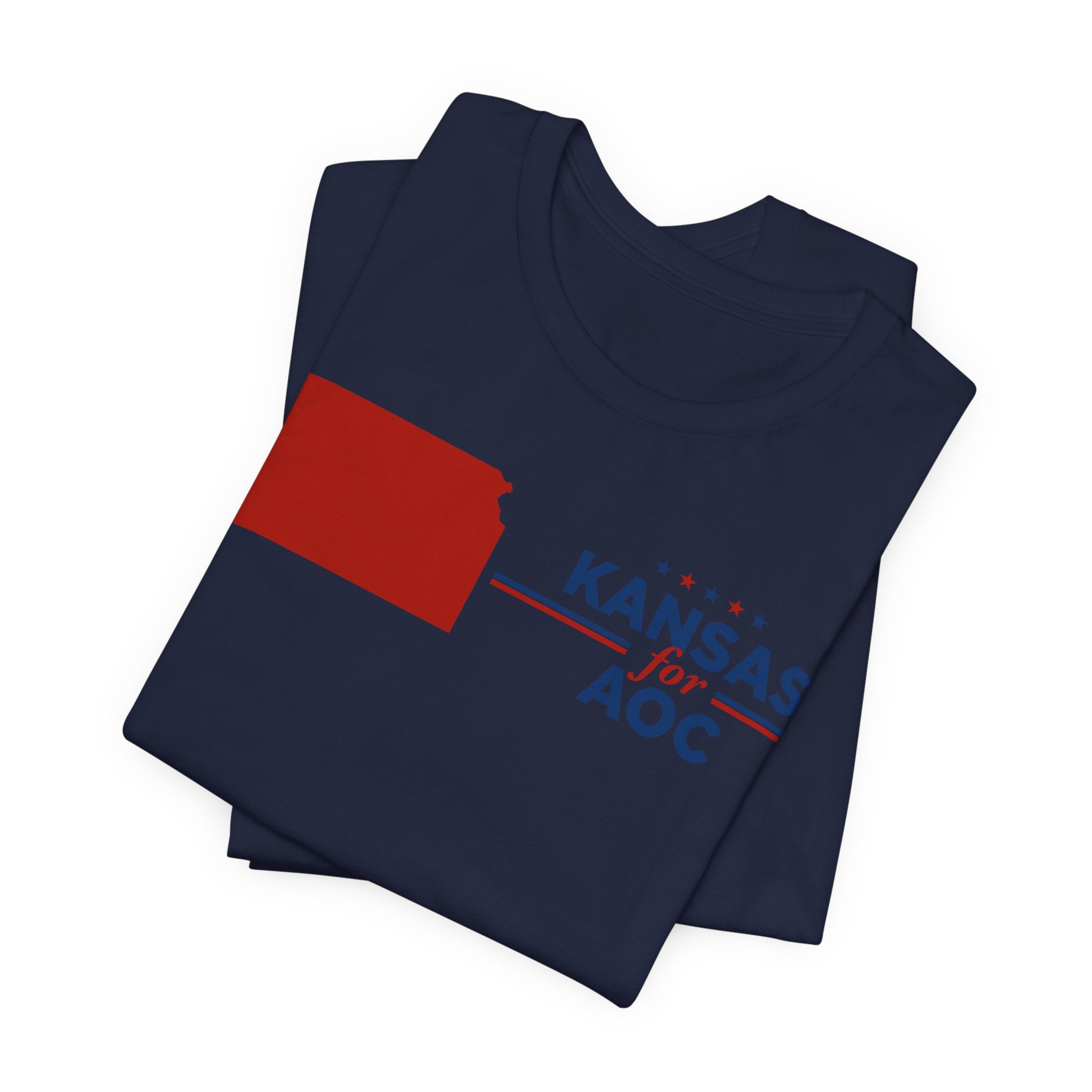Kansas for AOC for President Campaign T-Shirt 2028