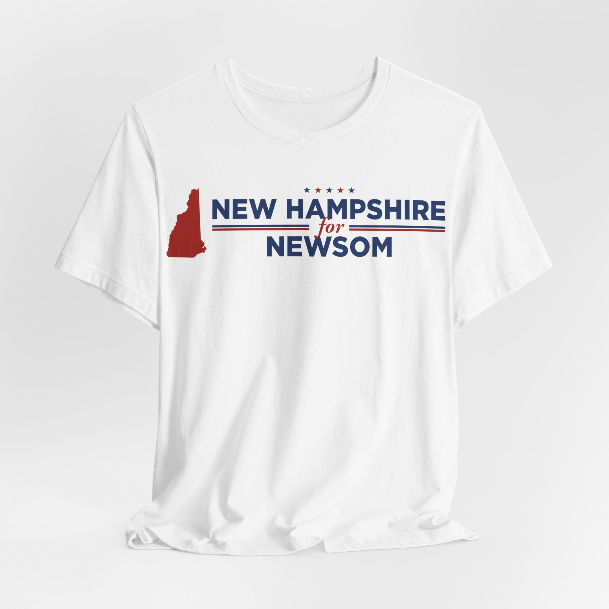 New Hampshire for Gavin Newsom for President Campaign T-Shirt 2028