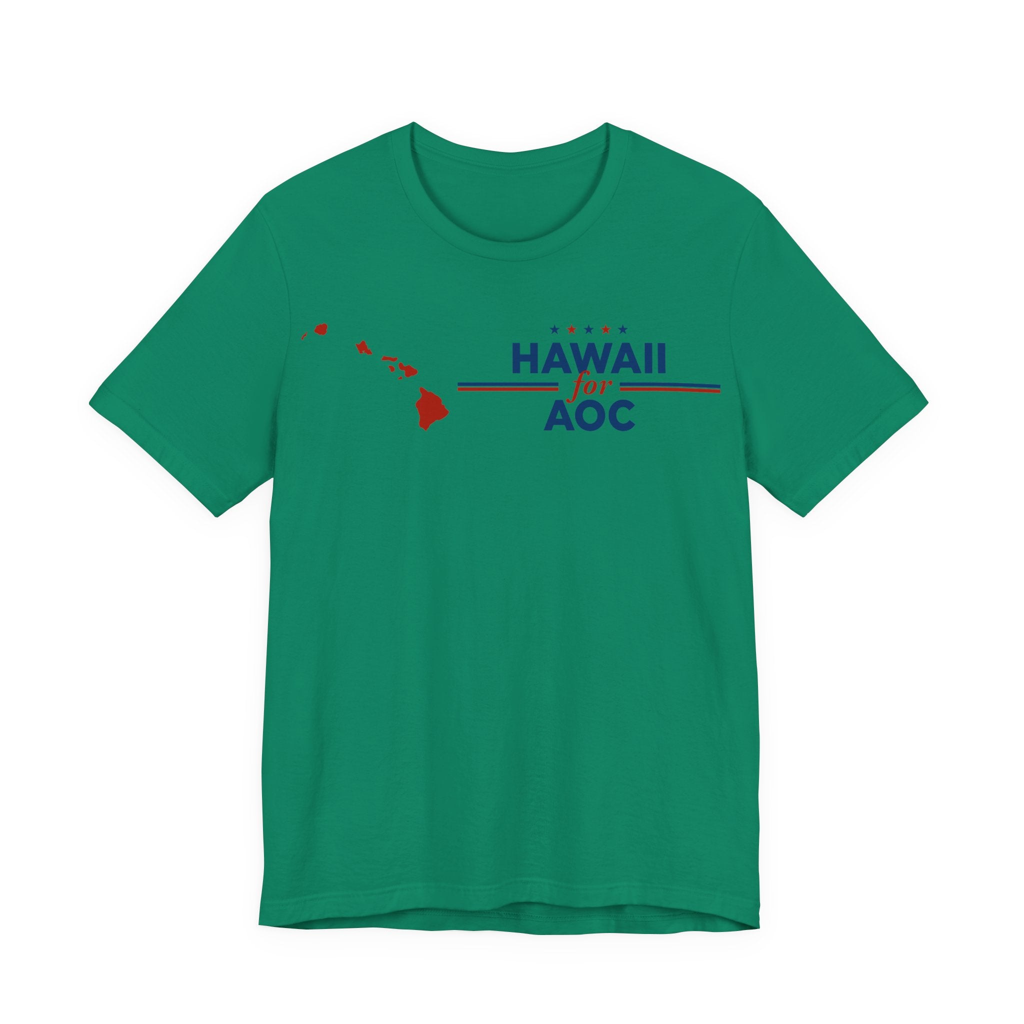 Hawaii for AOC for President Campaign T-Shirt 2028