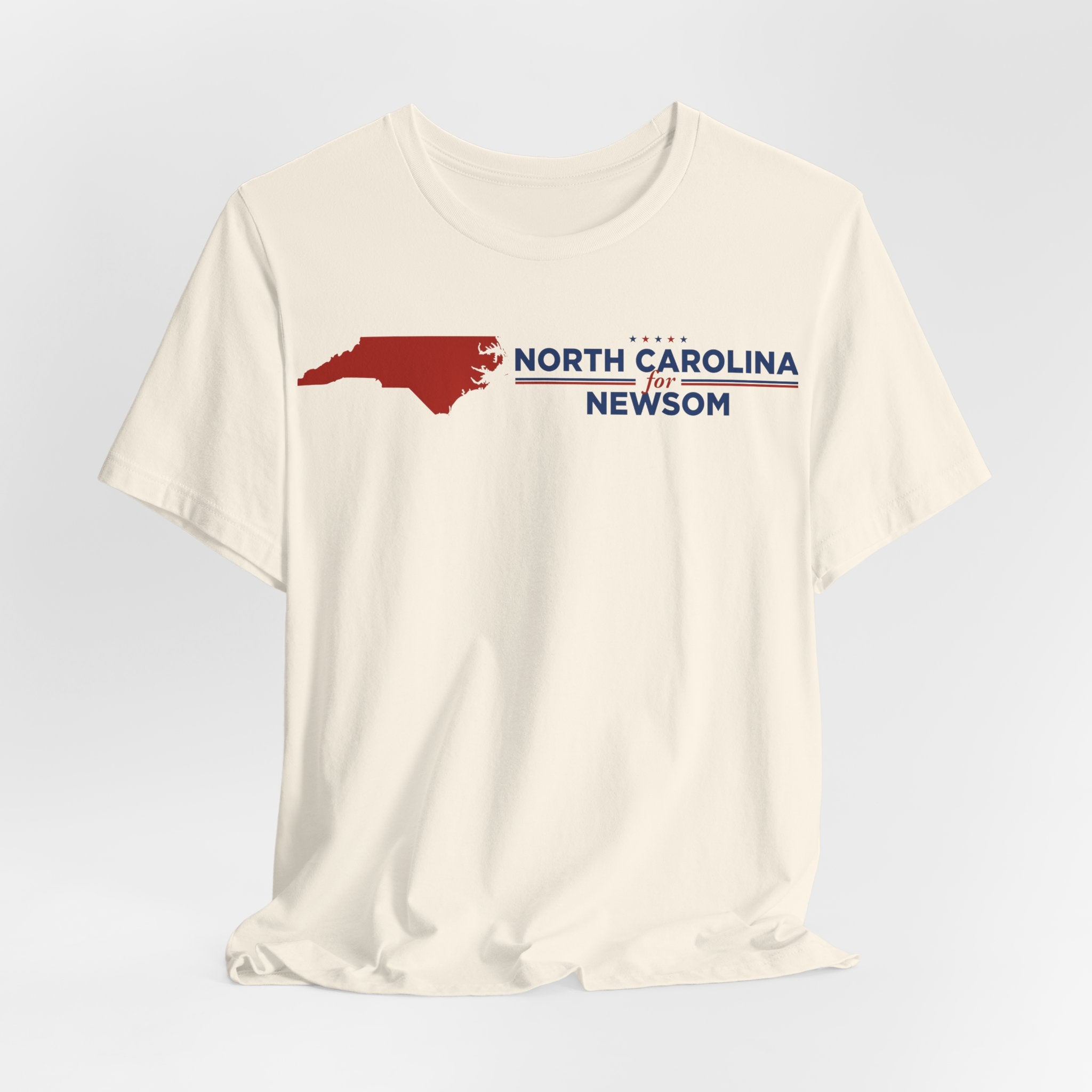North Carolina for Gavin Newsom for President Campaign T-Shirt 2028