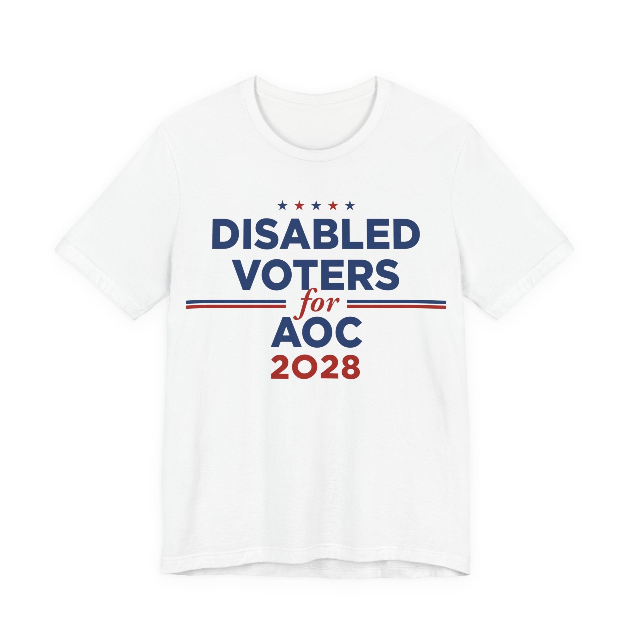 Disabled Voters for AOC for President Campaign T-Shirt 2028