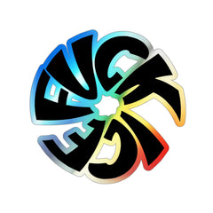 Holographic Fuck ICE Sticker