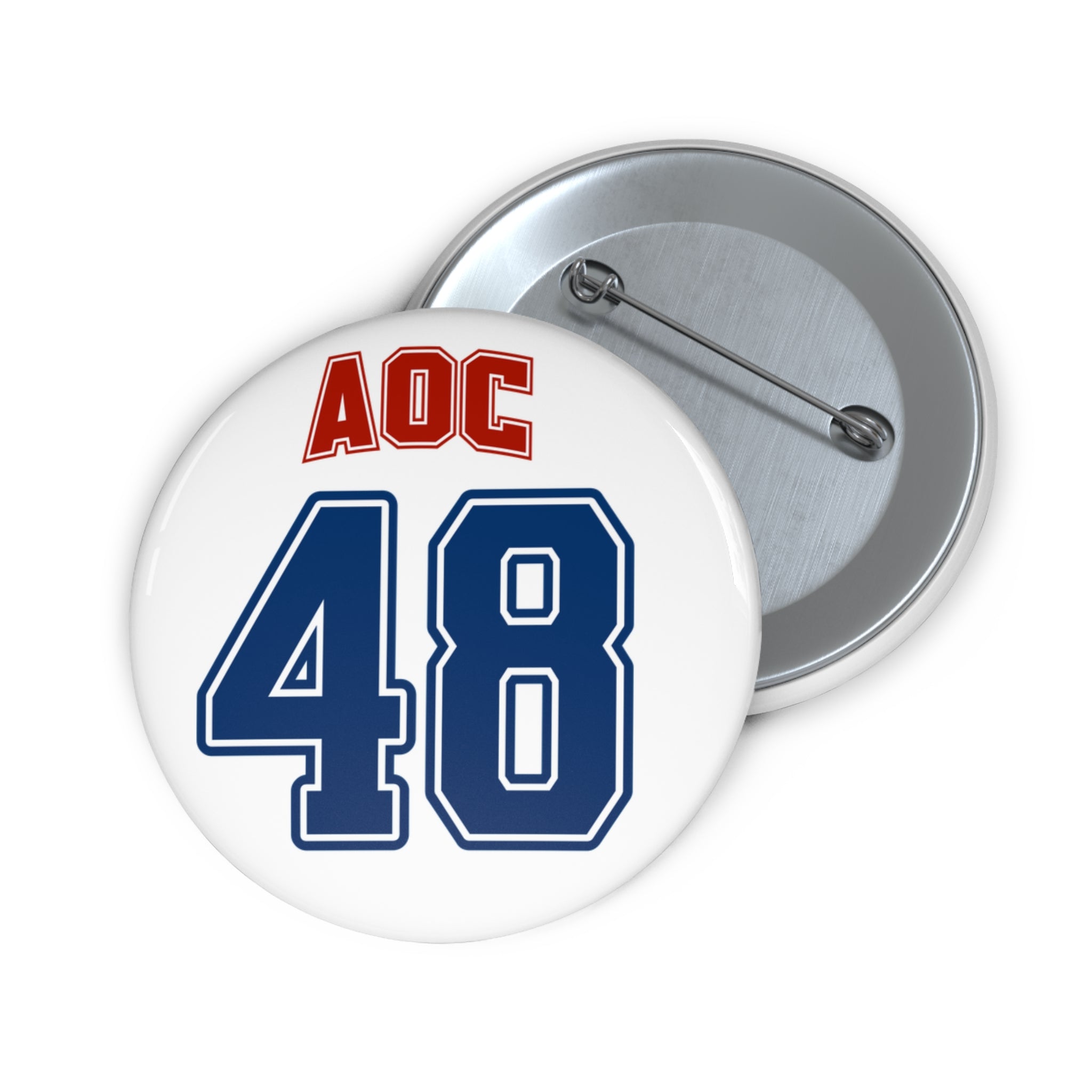 Team AOC for 48th President Pin Button