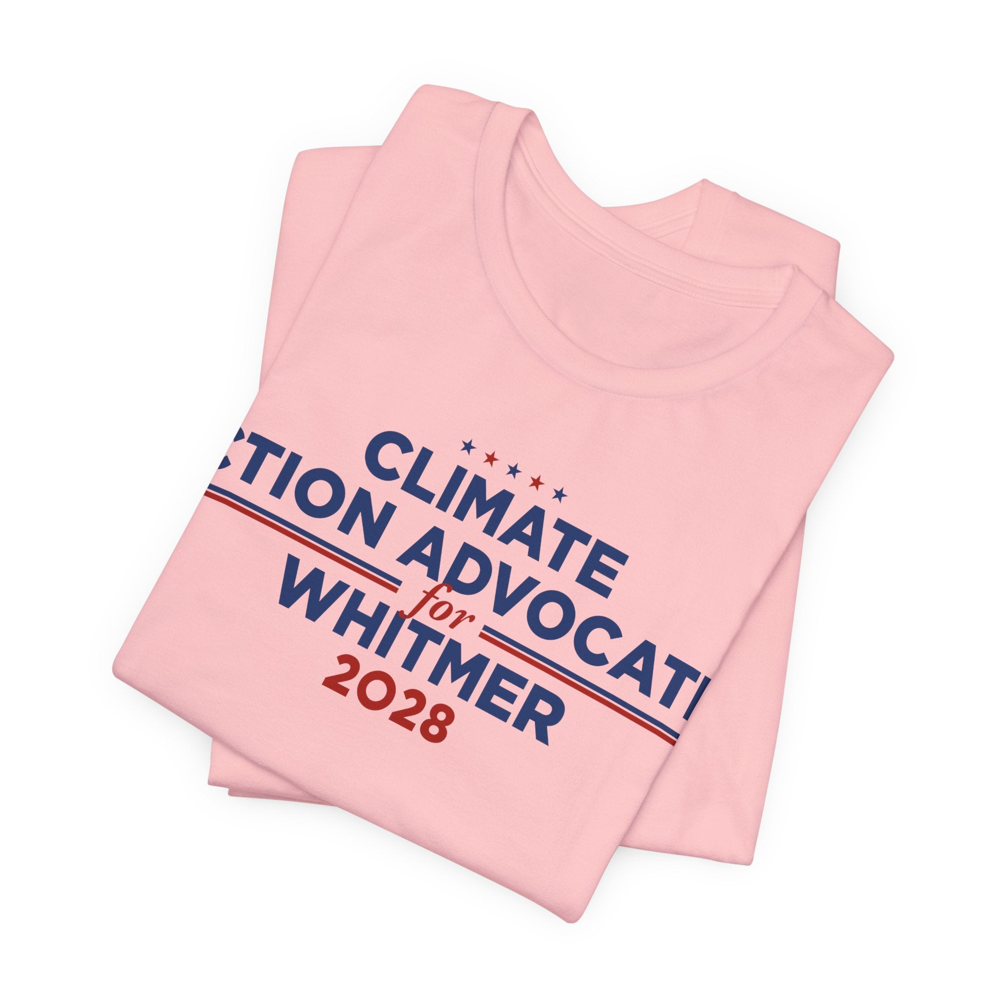 Climate Action Advocates for Whitmer 2028 T-Shirt | Bella+Canvas 3001 Political Graphic Tee