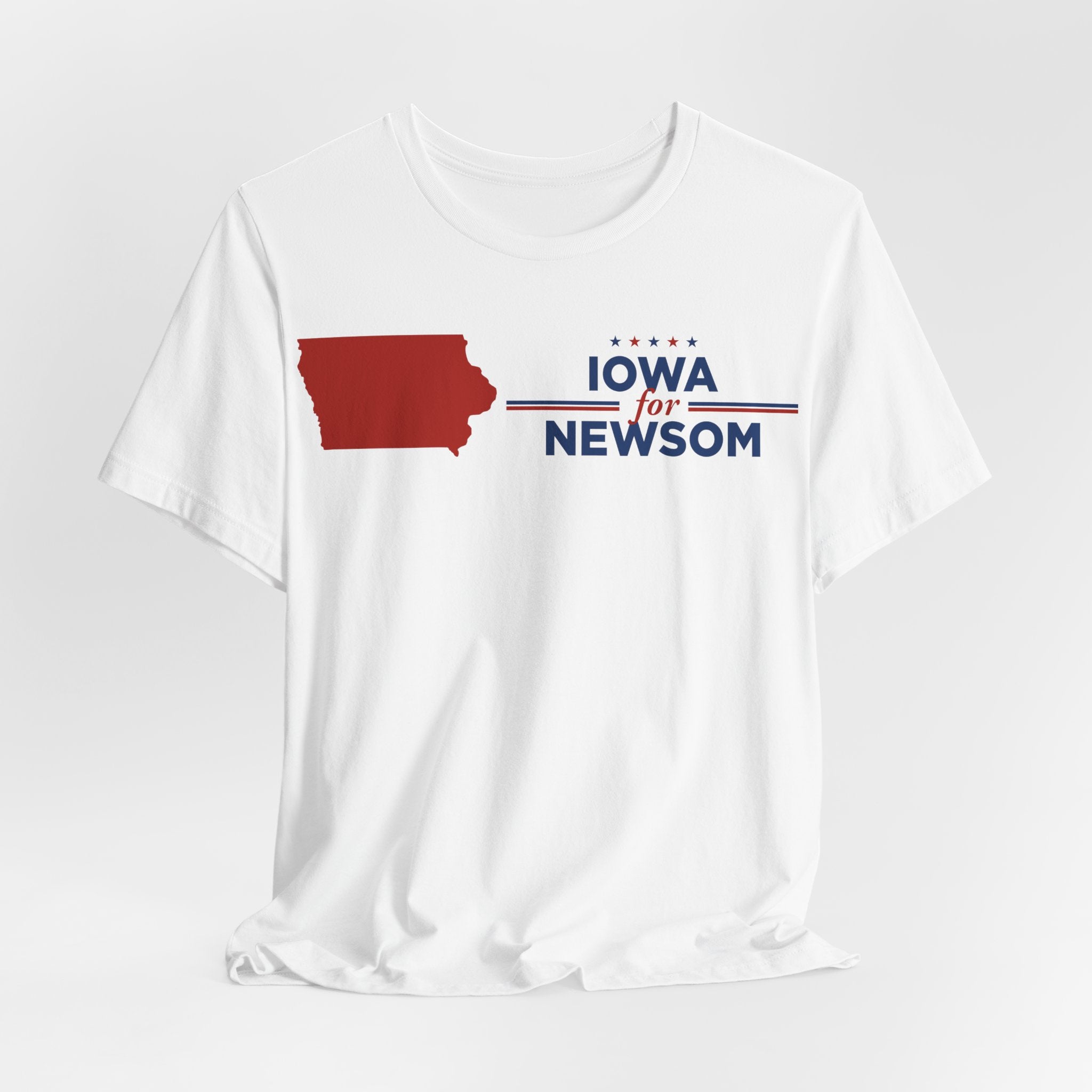 Iowa for Gavin Newsom for President Campaign T-Shirt 2028