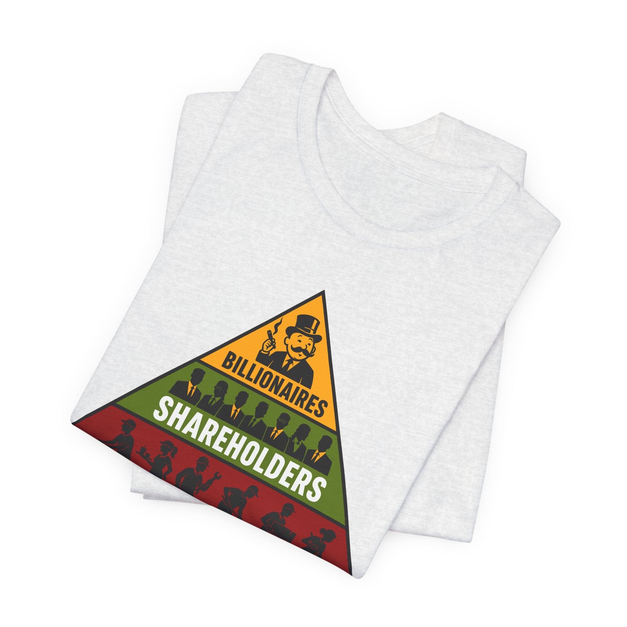 Capitalism Is a Pyramid Scheme T-Shirt | Anti-Capitalist Workers Rights Graphic Tee