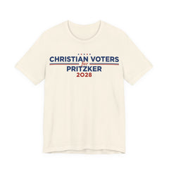 Christian Voters for J.B. Pritzker for President Campaign T-Shirt 2028