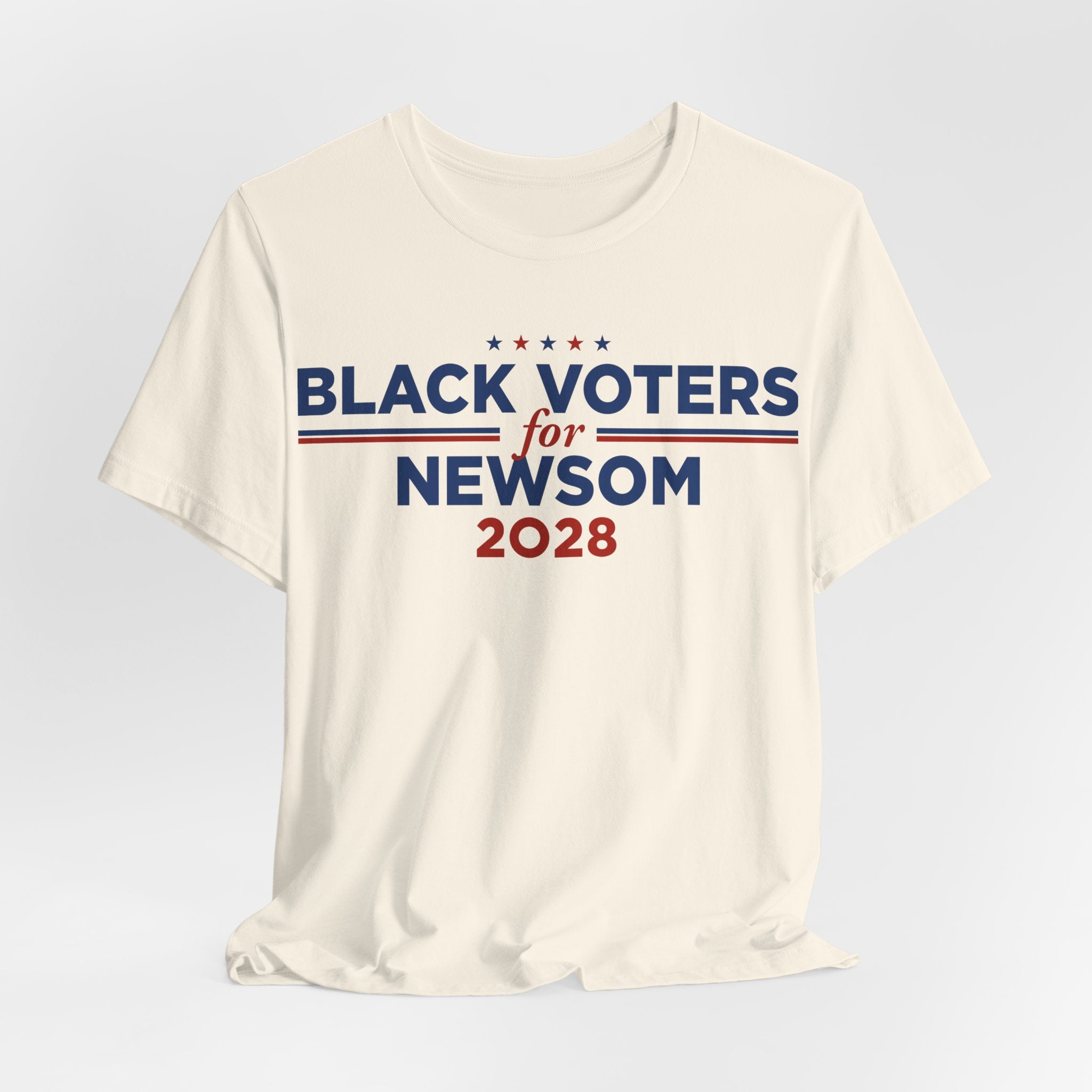 Black Voters for Gavin Newsom Campaign T-Shirt for President 2028