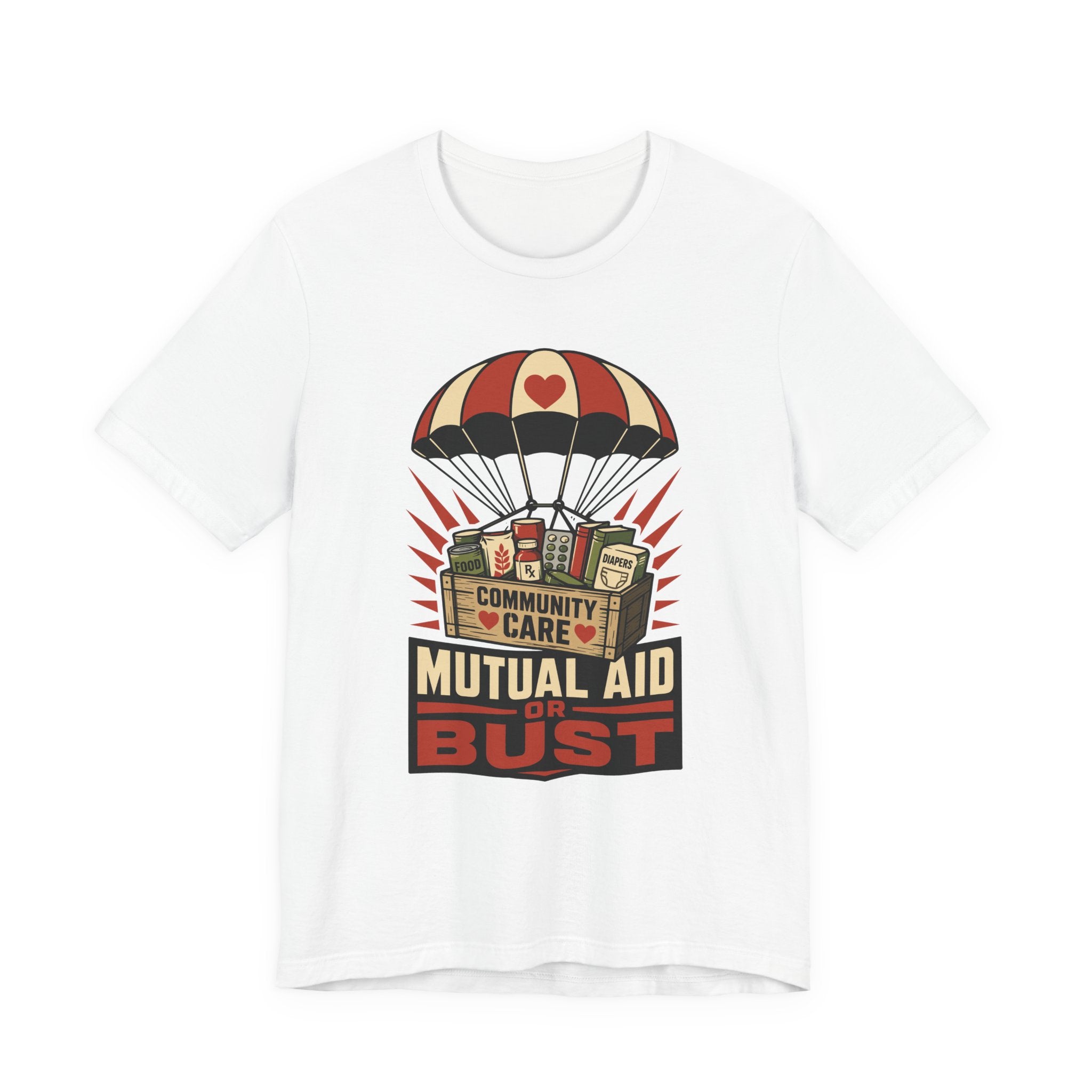 Mutual Aid or Bust T-Shirt | Community Care Progressive Graphic Tee