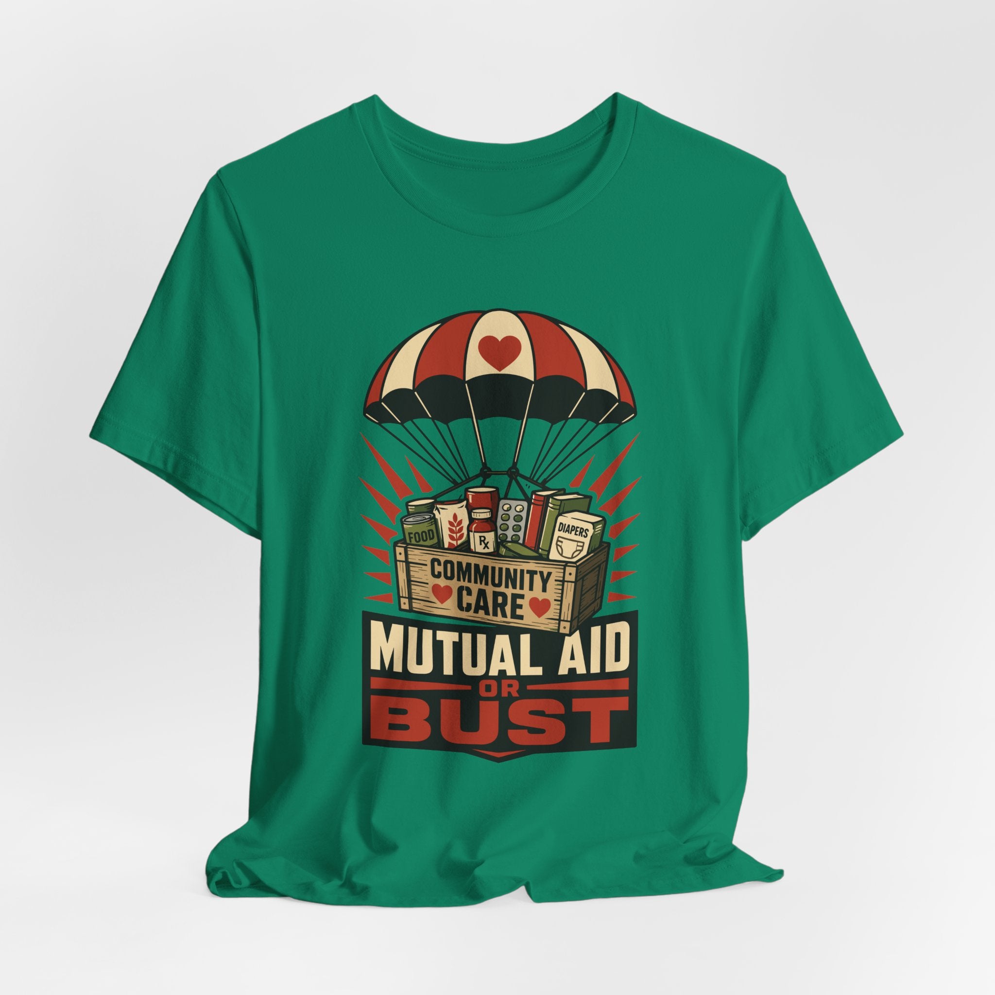 Mutual Aid or Bust T-Shirt | Community Care Progressive Graphic Tee