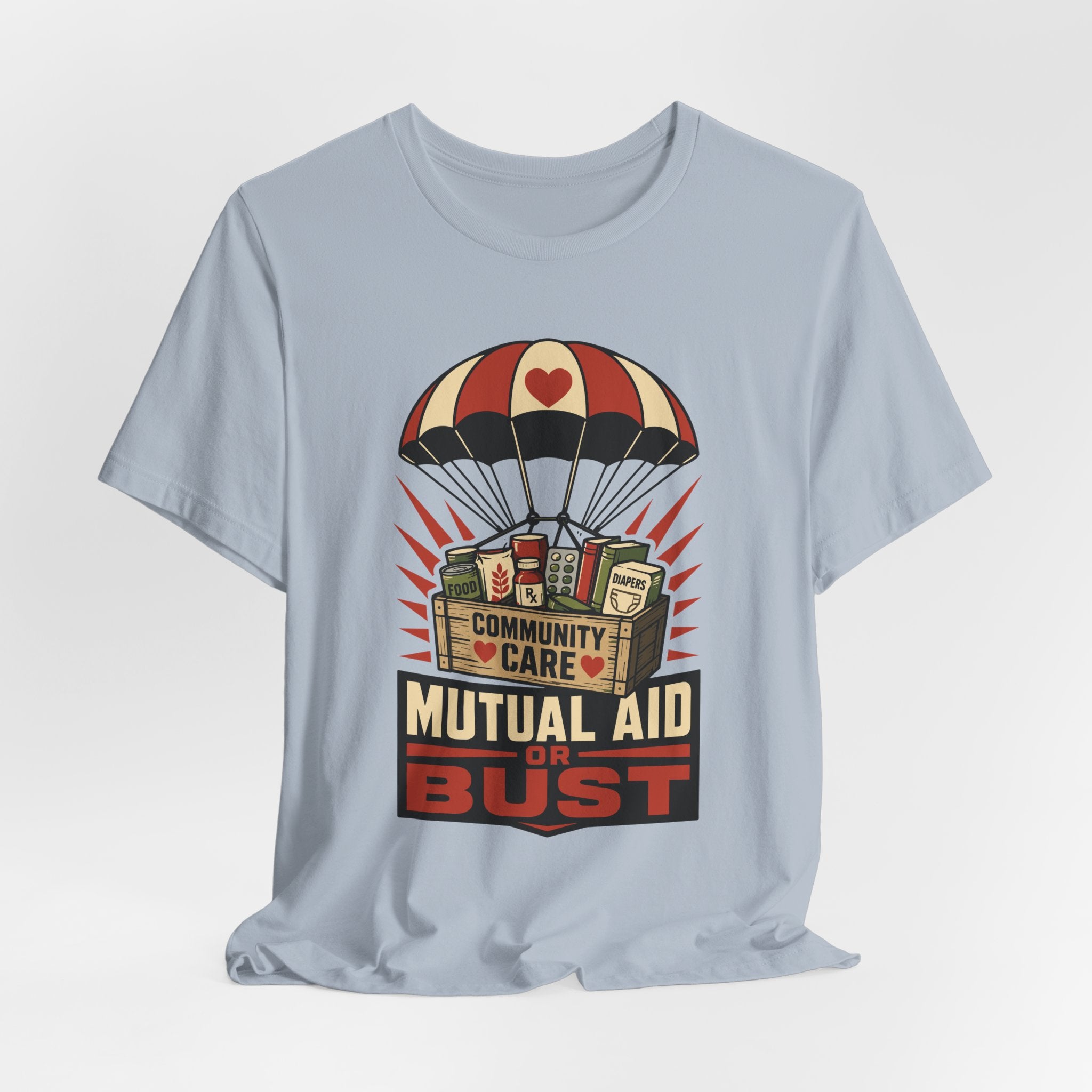 Mutual Aid or Bust T-Shirt | Community Care Progressive Graphic Tee