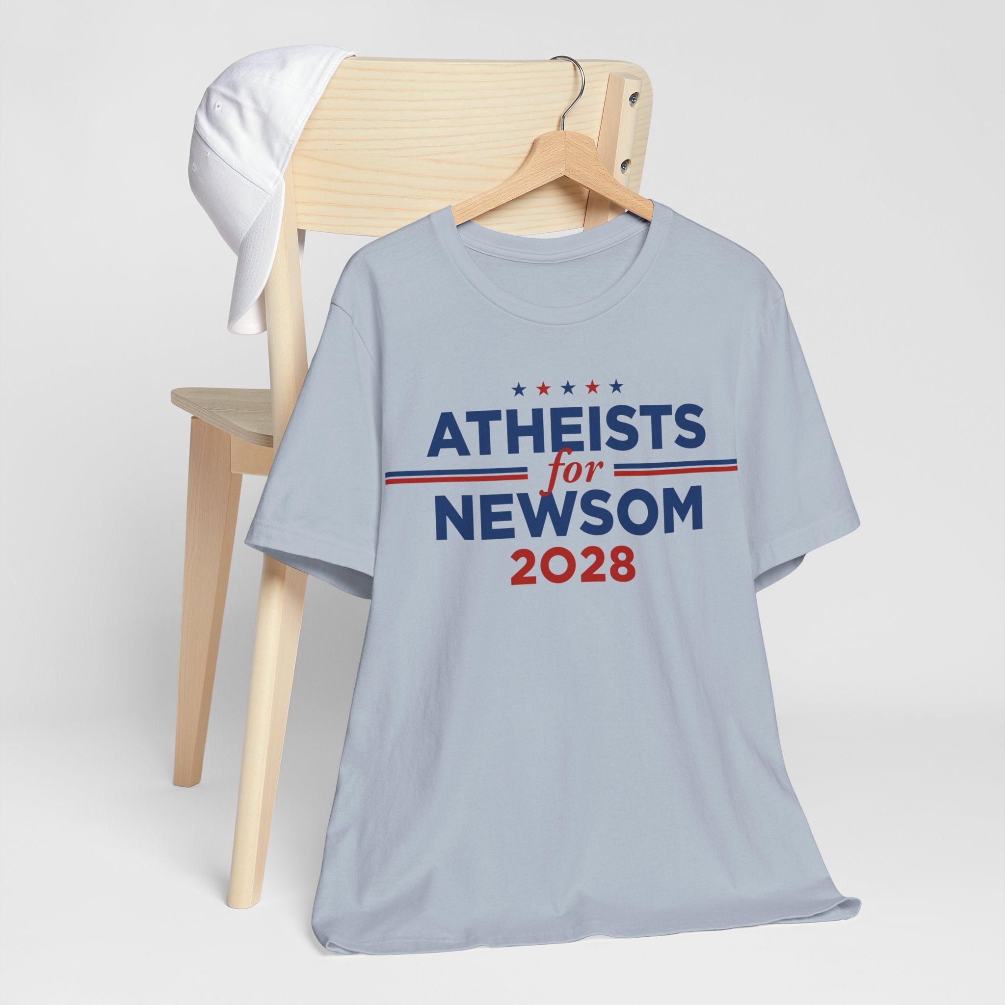 Atheists for Gavin Newsom for President Campaign T-Shirt 2028