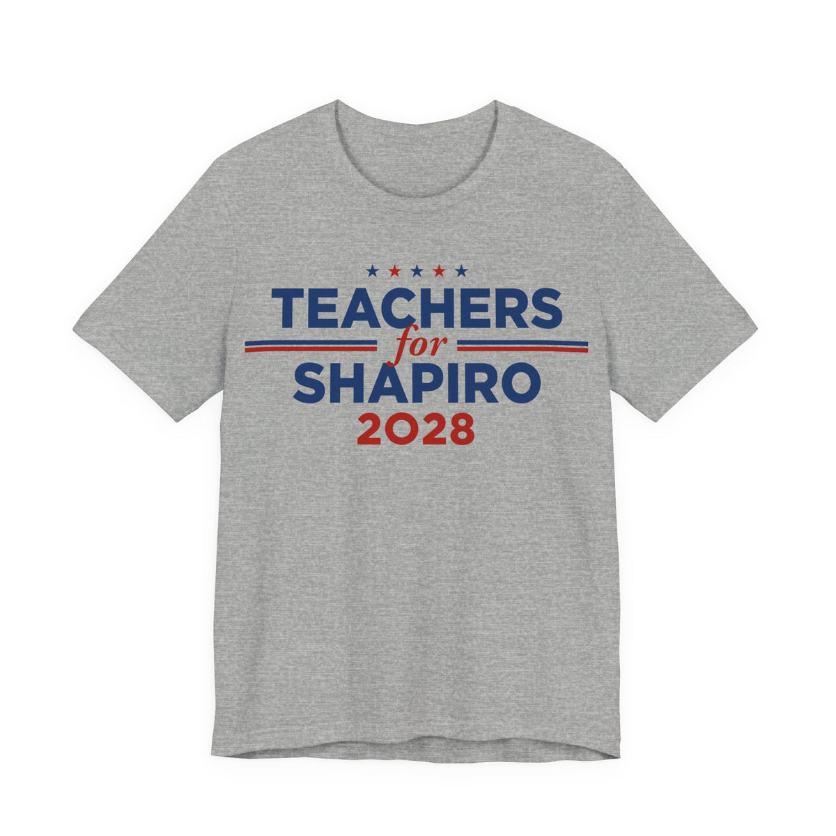 Teachers for Josh Shapiro for President Campaign T-Shirt 2028