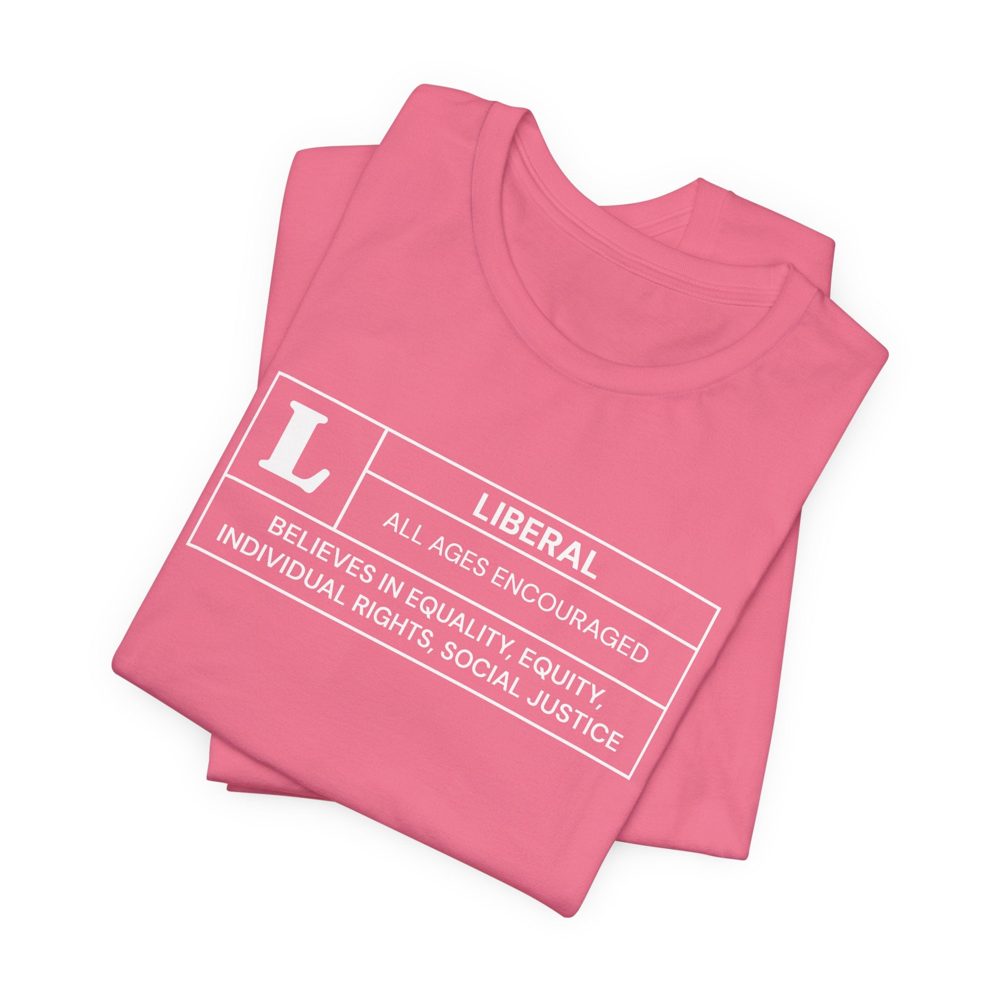 Funny Liberal Ratings Unisex Jersey Short Sleeve T-Shirt