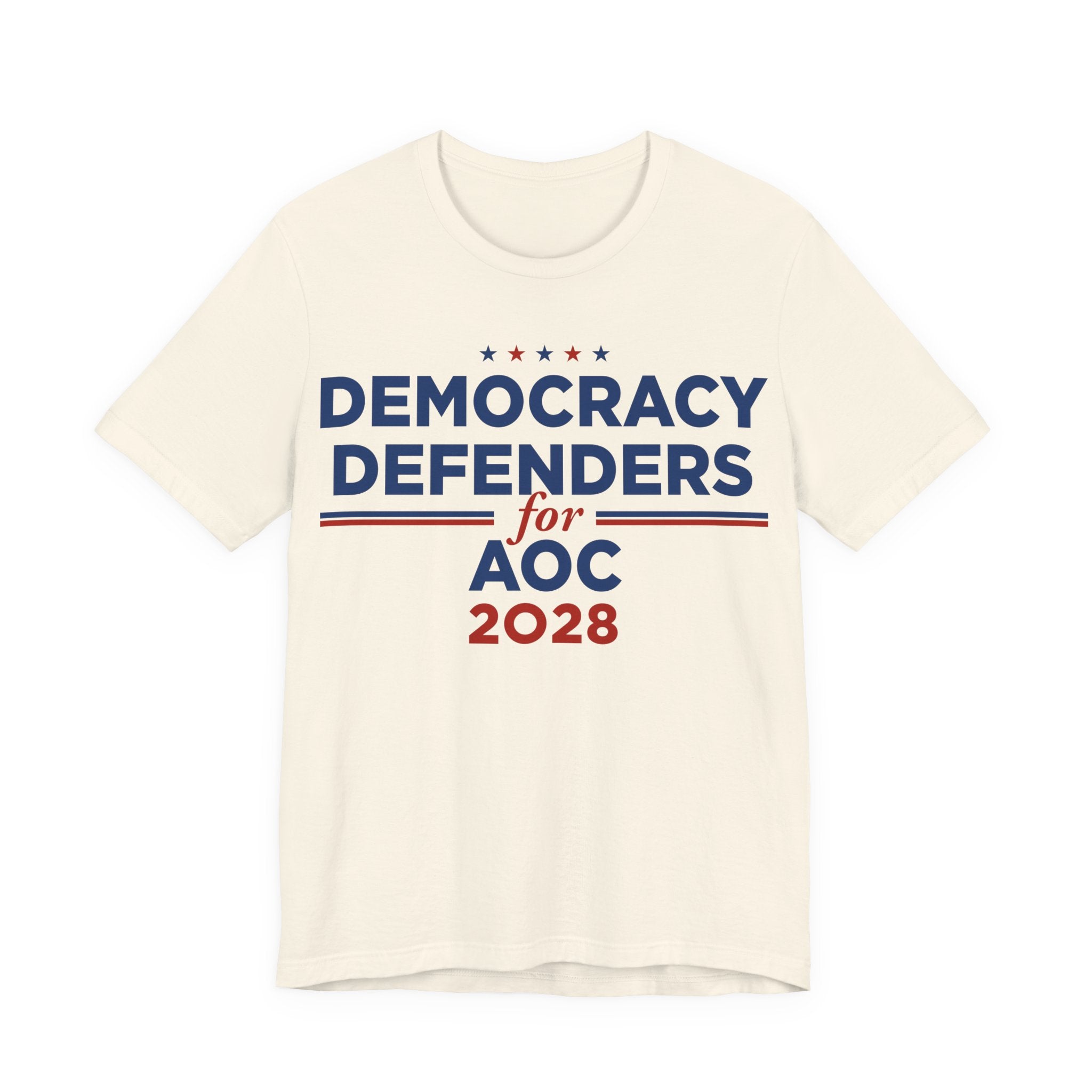 Democracy Defenders for AOC for President Campaign T-Shirt 2028