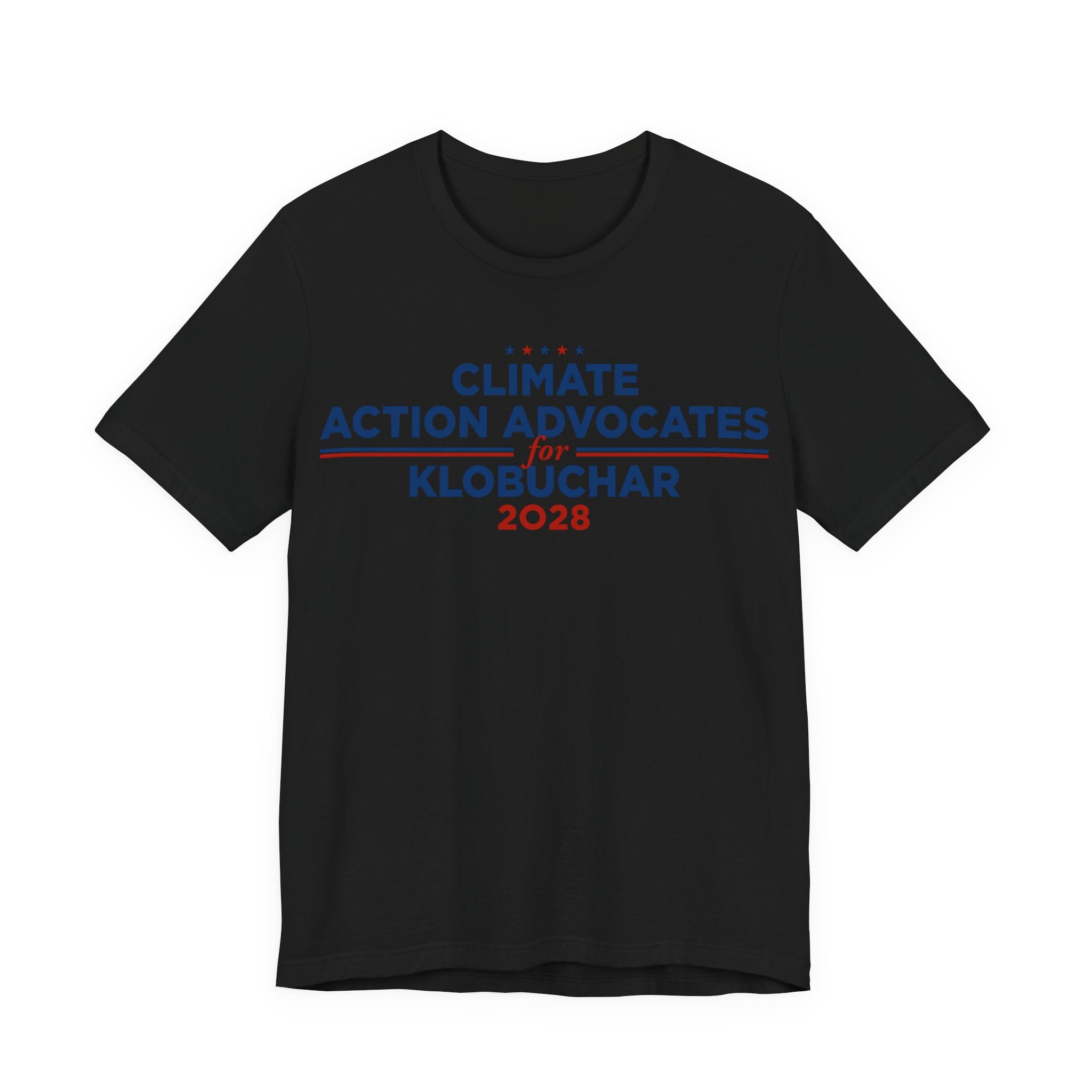 Climate Action Advocates for Klobuchar 2028 T-Shirt | Bella+Canvas 3001 Political Graphic Tee