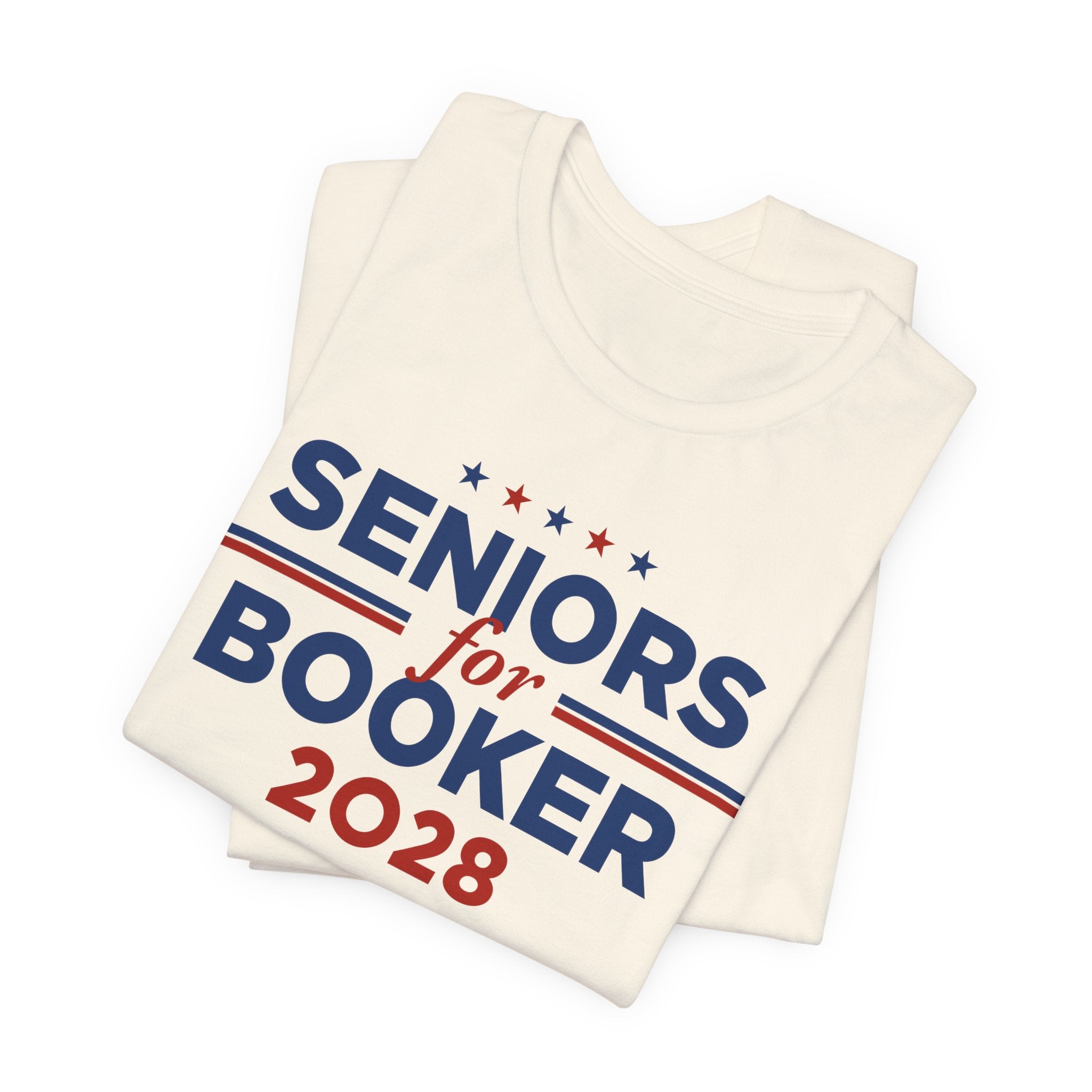 Seniors for Cory Booker for President Campaign T-Shirt 2028
