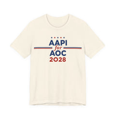 AAPI Asian American and Pacific Islander for AOC Campaign T-Shirt for President 2028