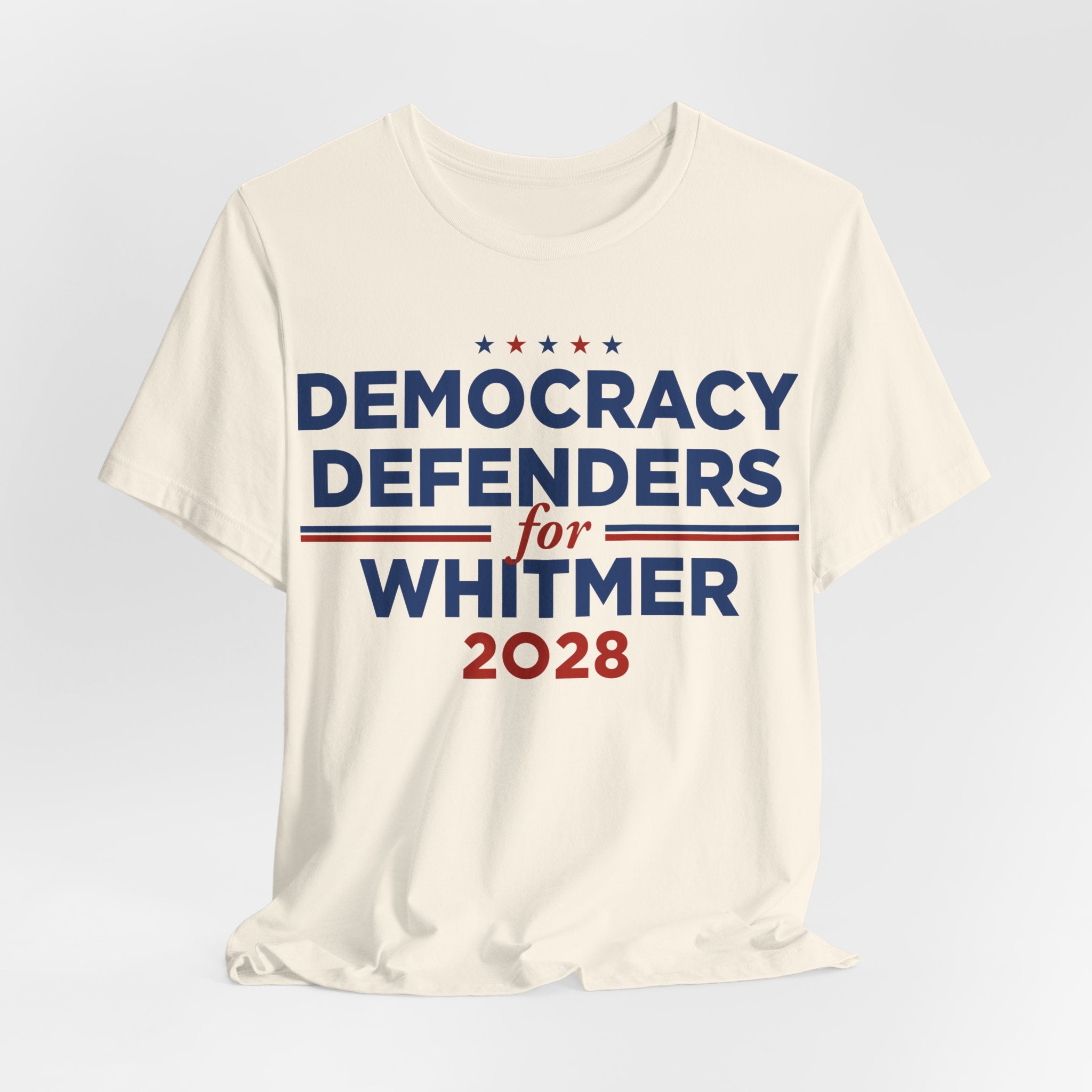 Democracy Defenders for Gretchen Whitmer for President Campaign T-Shirt 2028